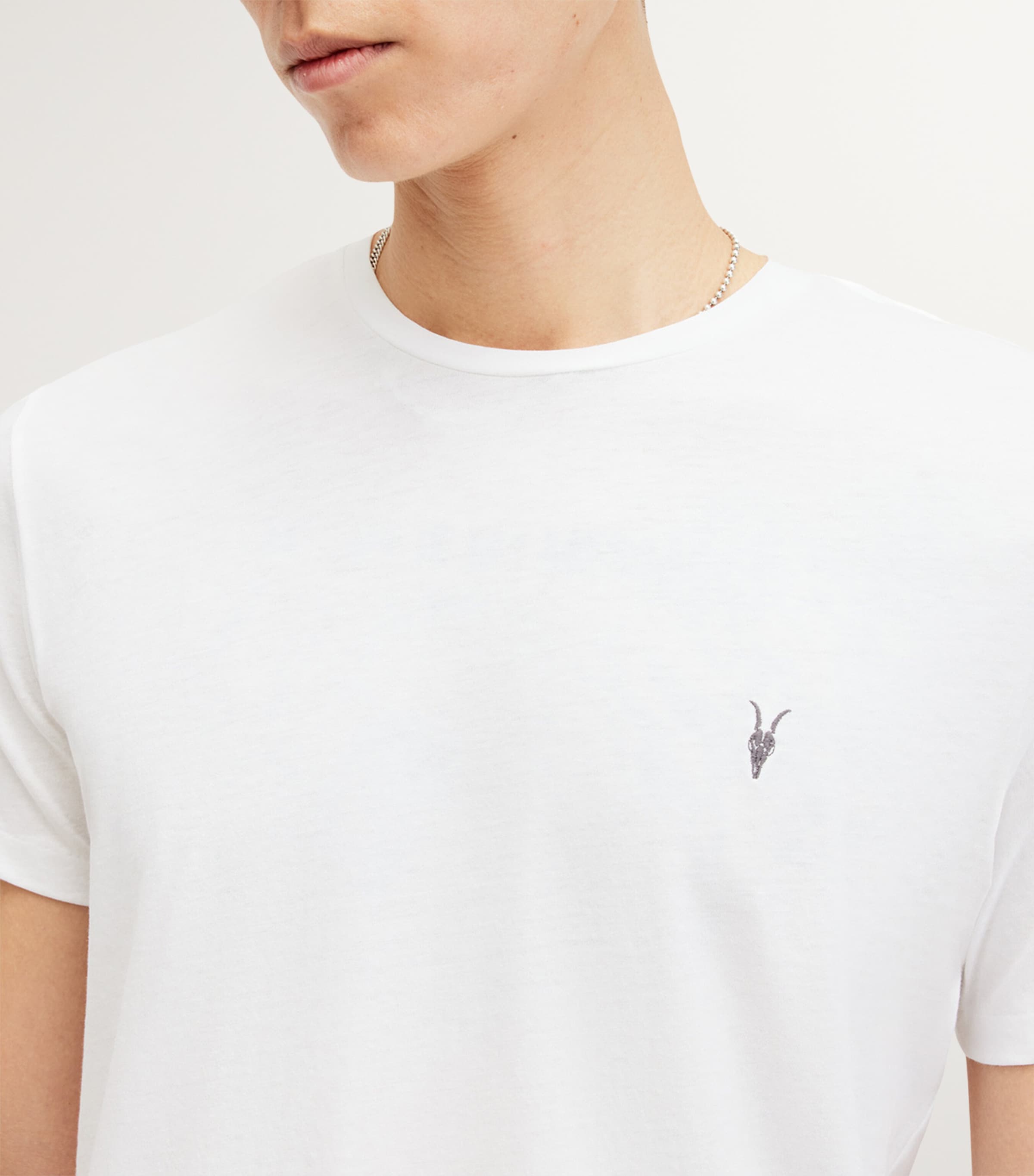 Cotton-Blend Tonic T-Shirts (Set of 3) OPTIC/BLACK/GREY Image 8