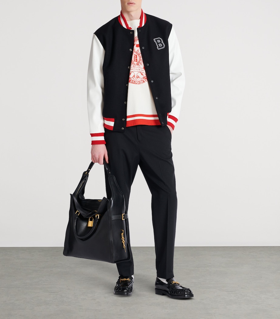 Varsity Print T-Shirt GUQ CREME/ROUGE Image 7