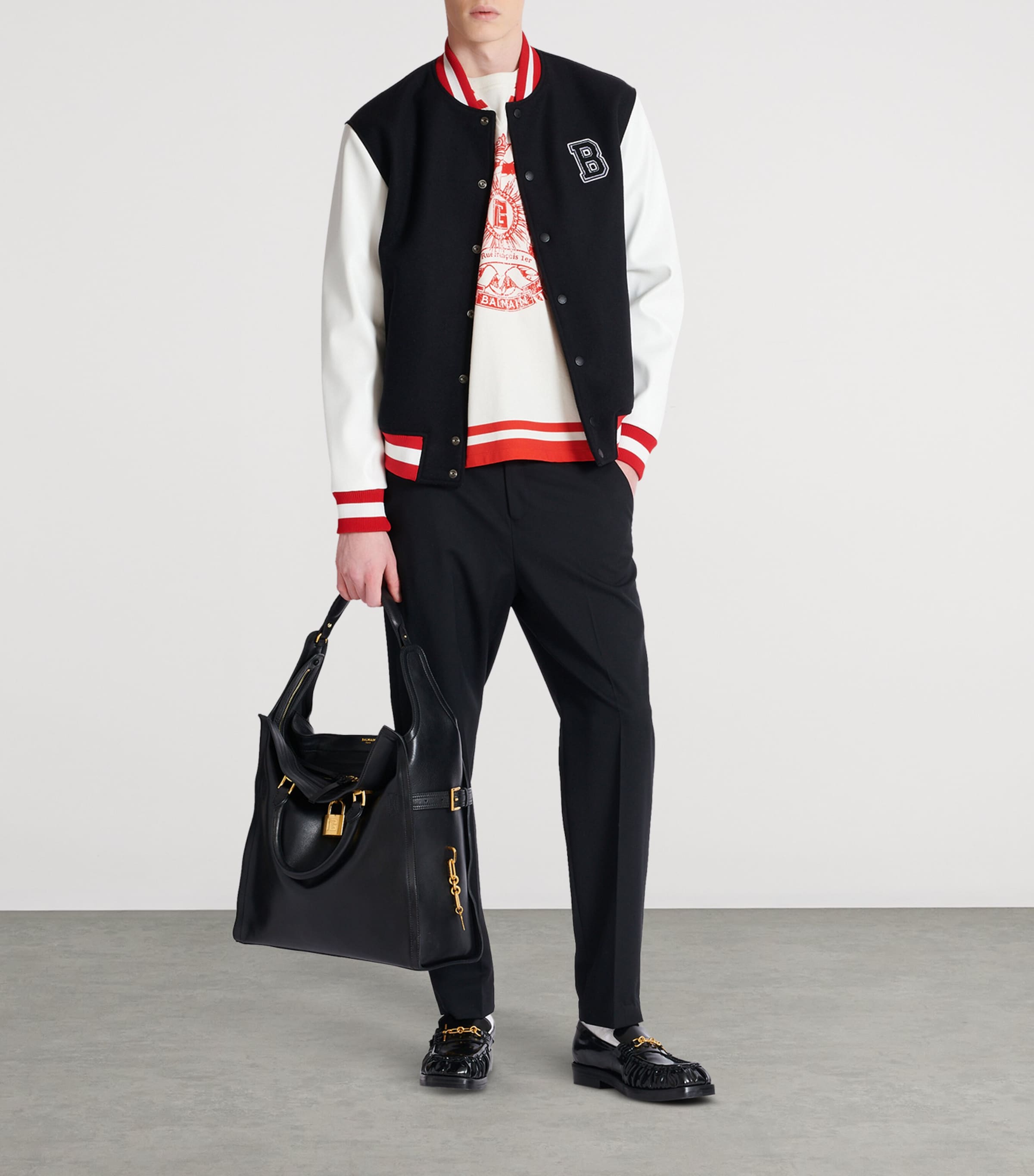 Balmain Varsity Print T-Shirt | Men Clothing | T-Shirts | Printed T-Shirts | Designers | Balmain Balmain Varsity Print T-Shirt | Men Clothing | T-Shirts | Printed T-Shirts | Designers | Balmain