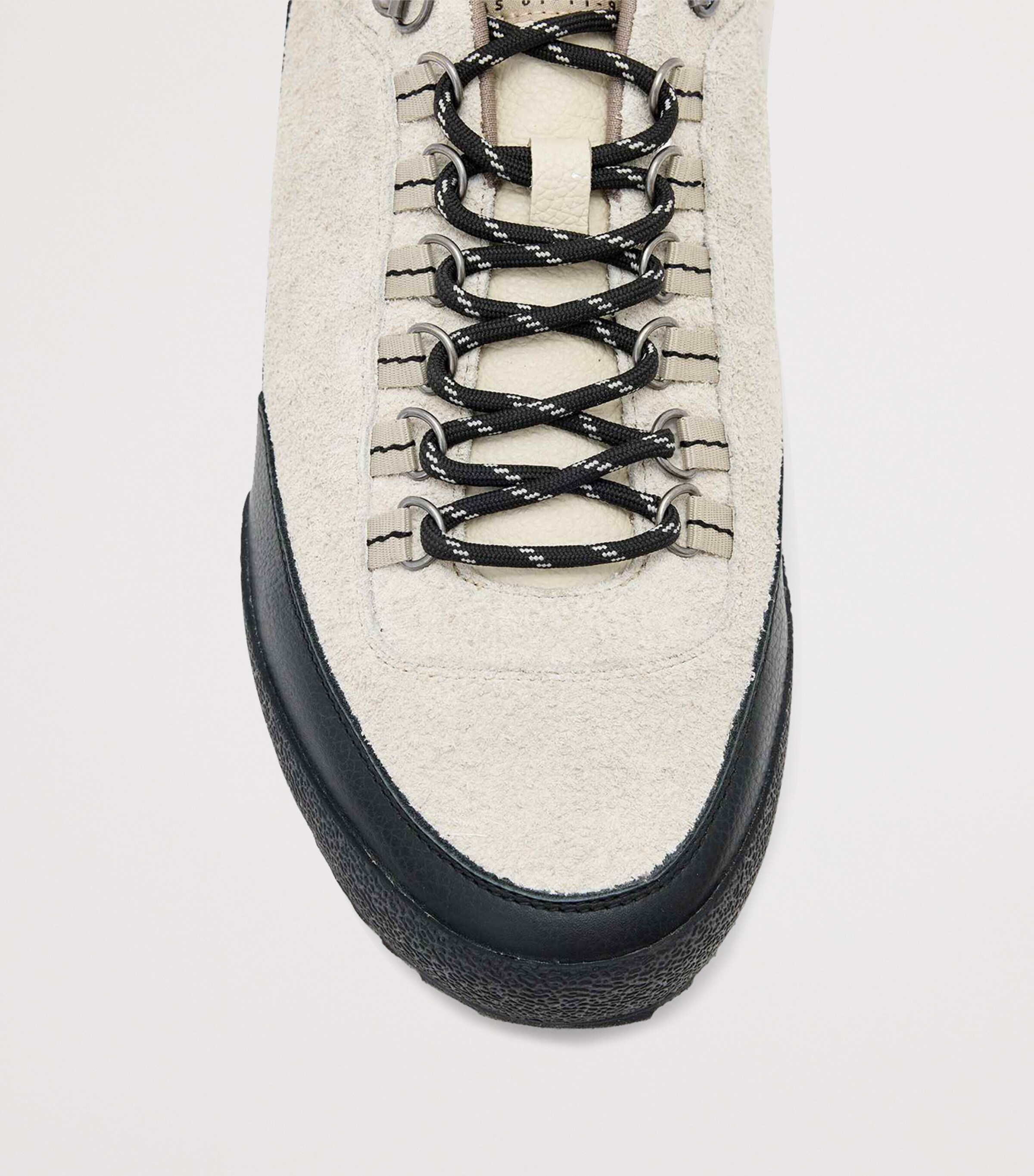 AllSaints Leather Harri Sneakers Chalk White/black Image 2
