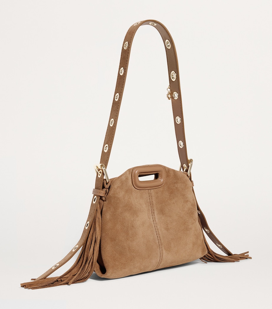 Mini Suede Miss M Shoulder Bag CAMEL Image 3