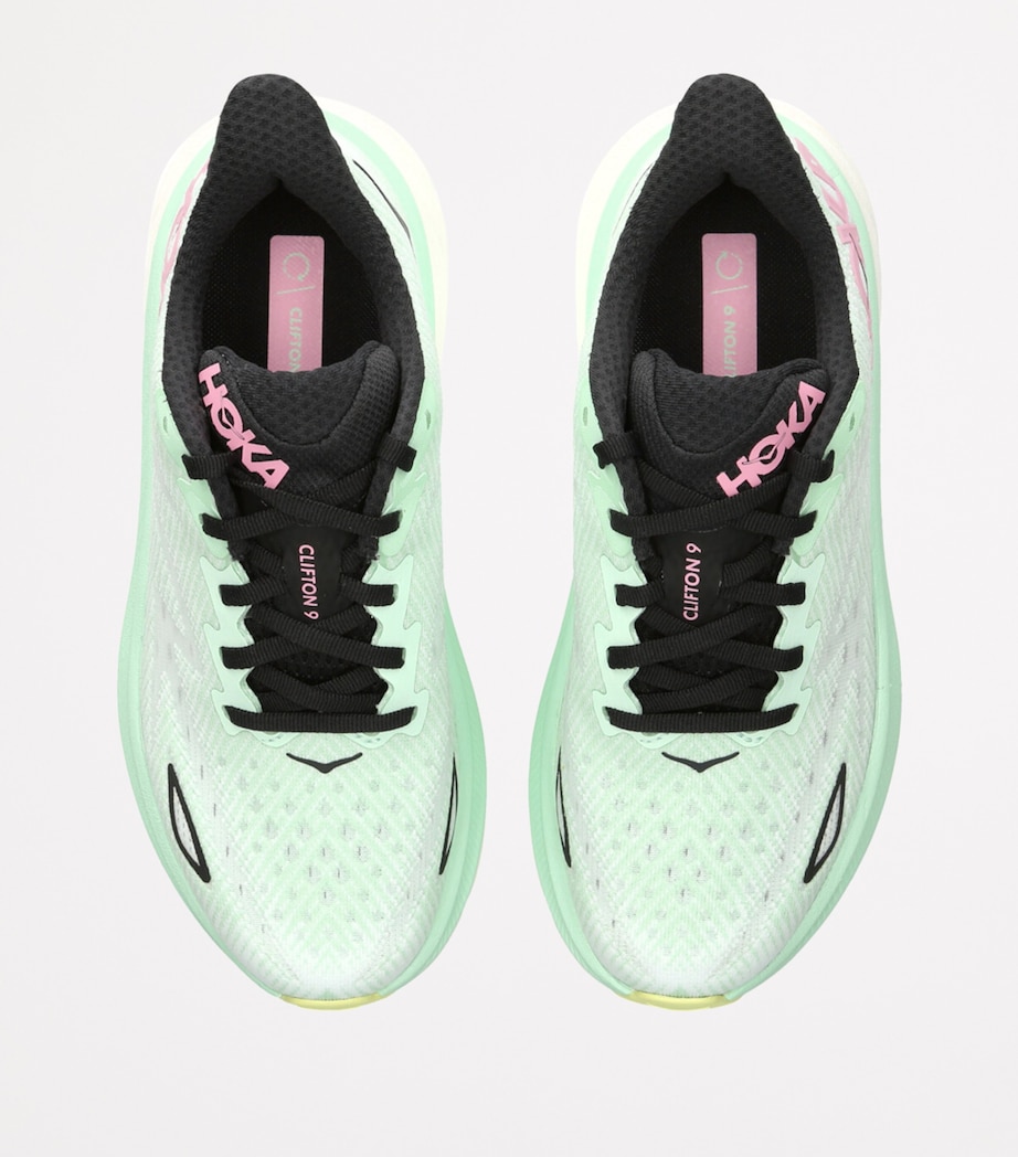 Clifton 9 Running Sneakers PALE GREEN Image 4