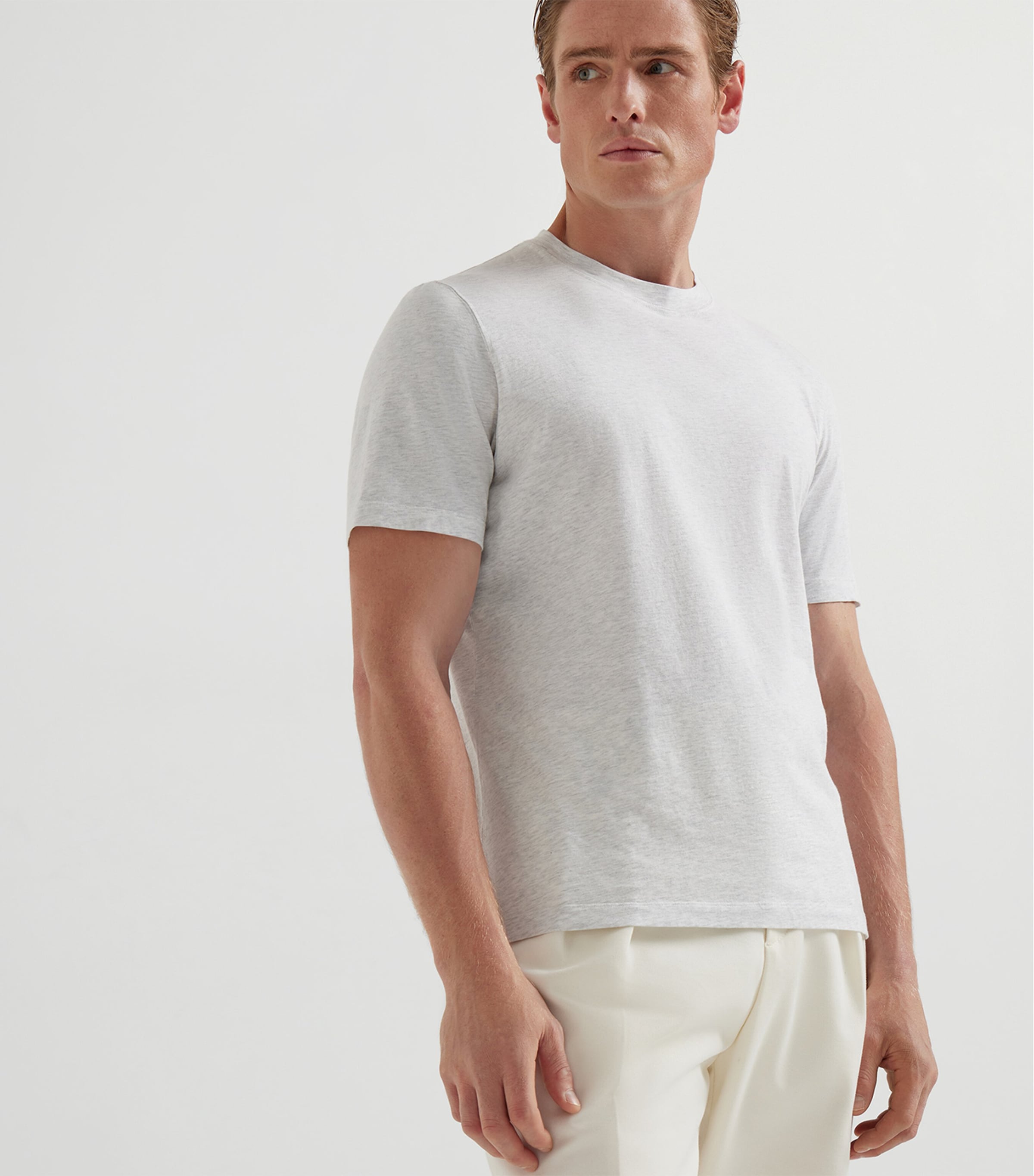 Cotton Crew-Neck T-Shirt C3657 Image 2