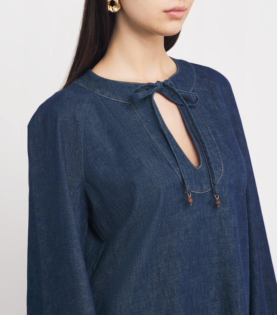 Denim Rhiannon Mini Dress ALN/ATLANTIC Image 6
