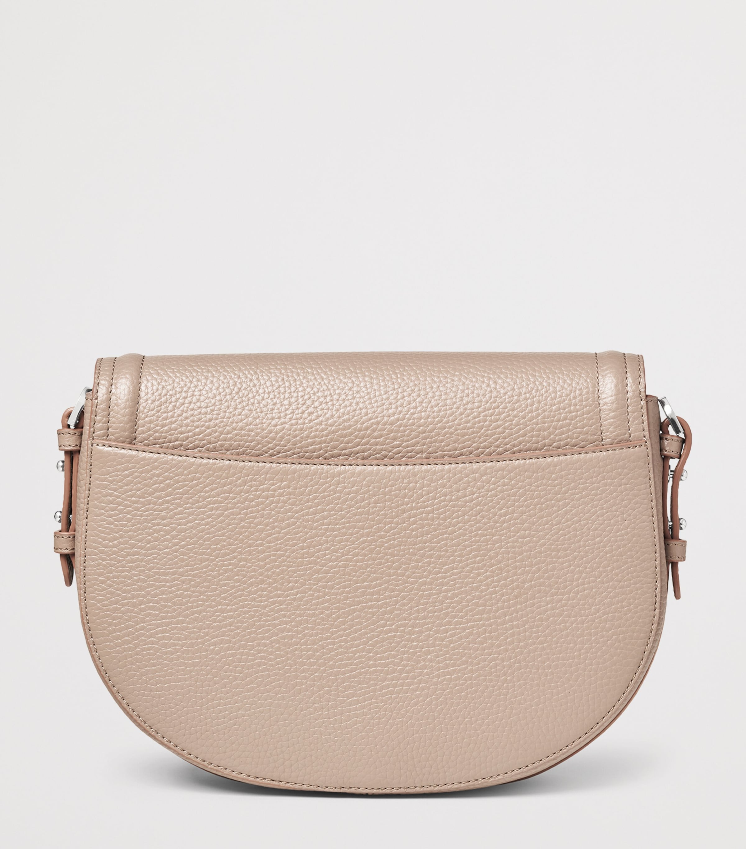 Aspinal Of London Leather Stella Cross-Body Satchel Taupe Image 3
