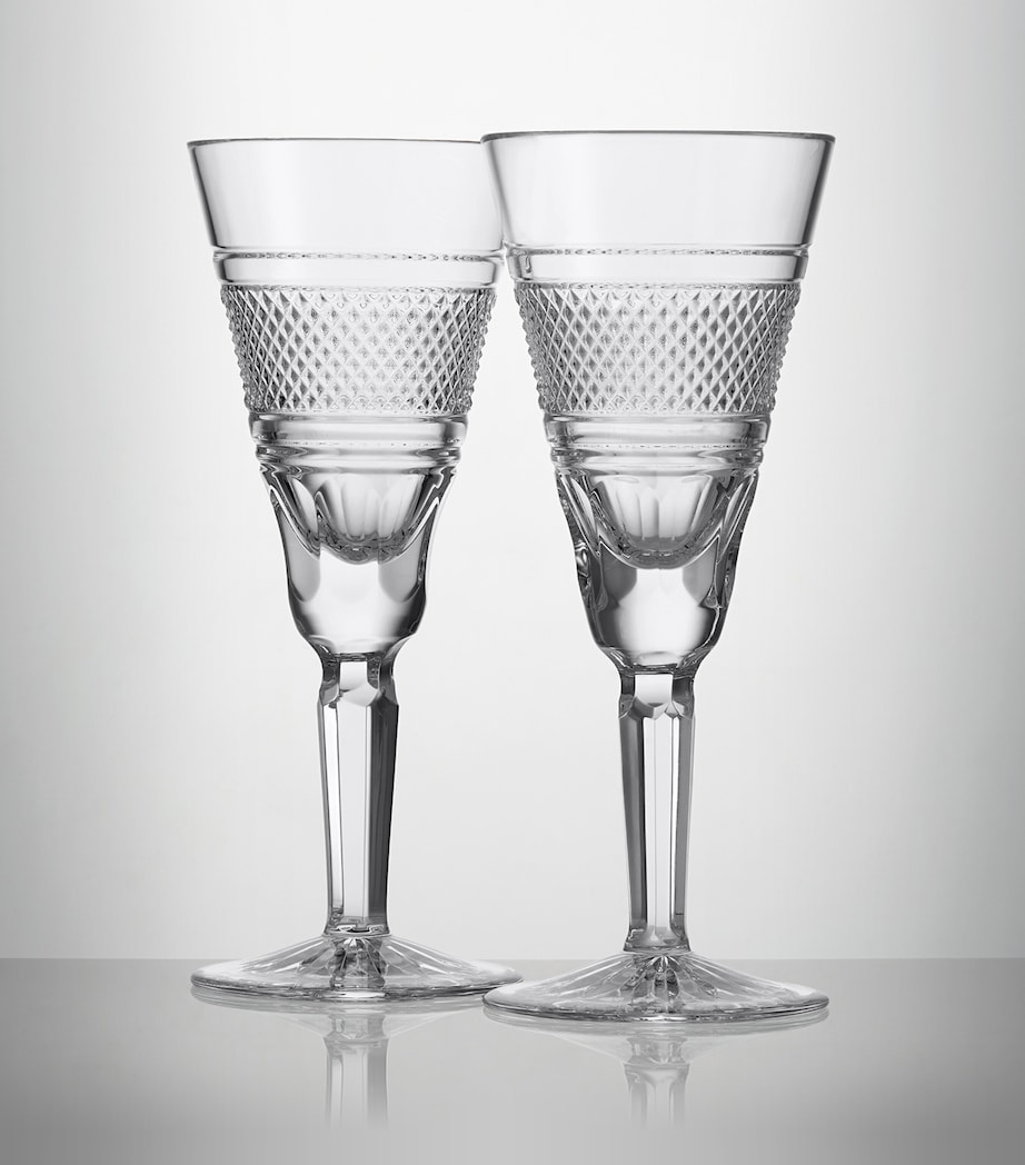 Set of 2 Mastercraft Heritage Rossmore Champagne Flutes (180ml) CLEAR Image 5