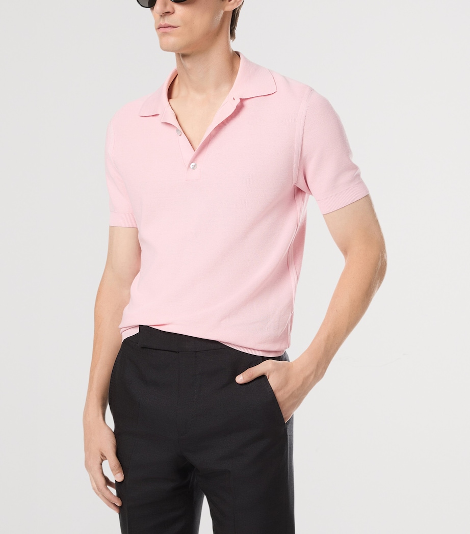 Silk-Cotton Polo Shirt PAV Image 2