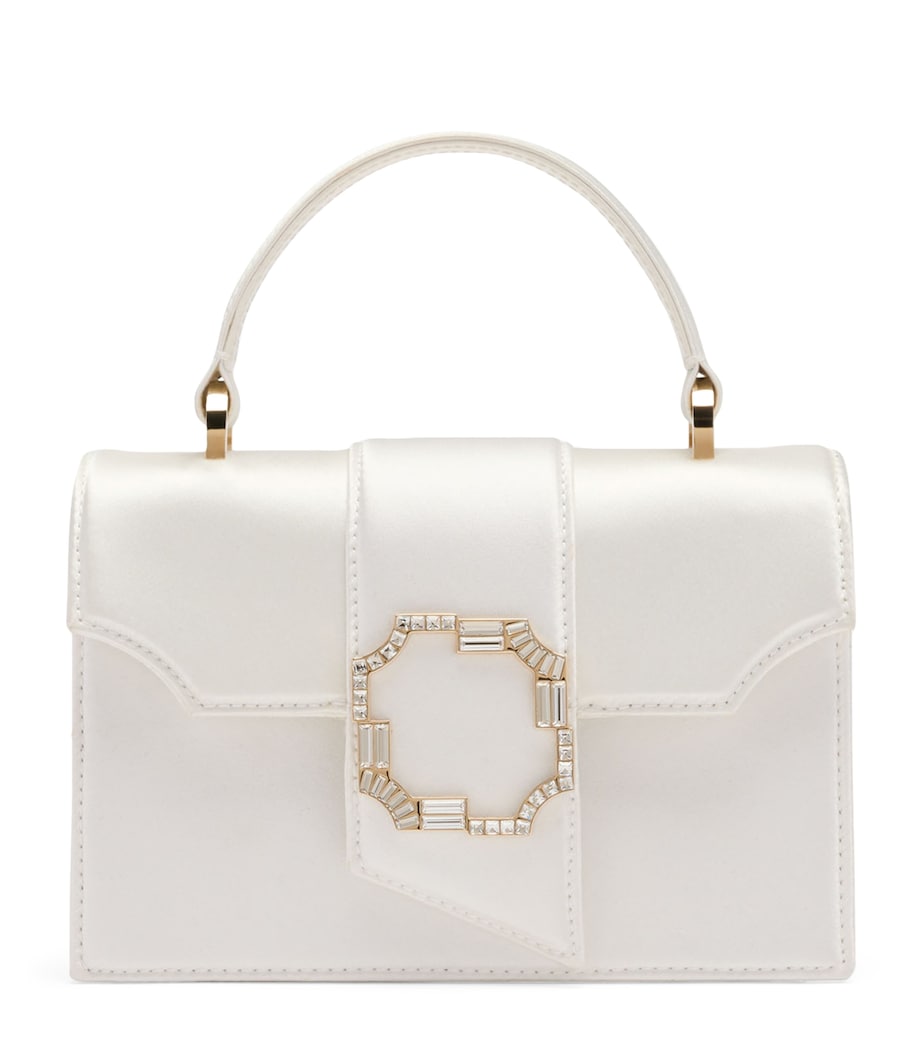 Malone Souliers Mini Satin Audrey Top-Handle Bag Ivory Image 1