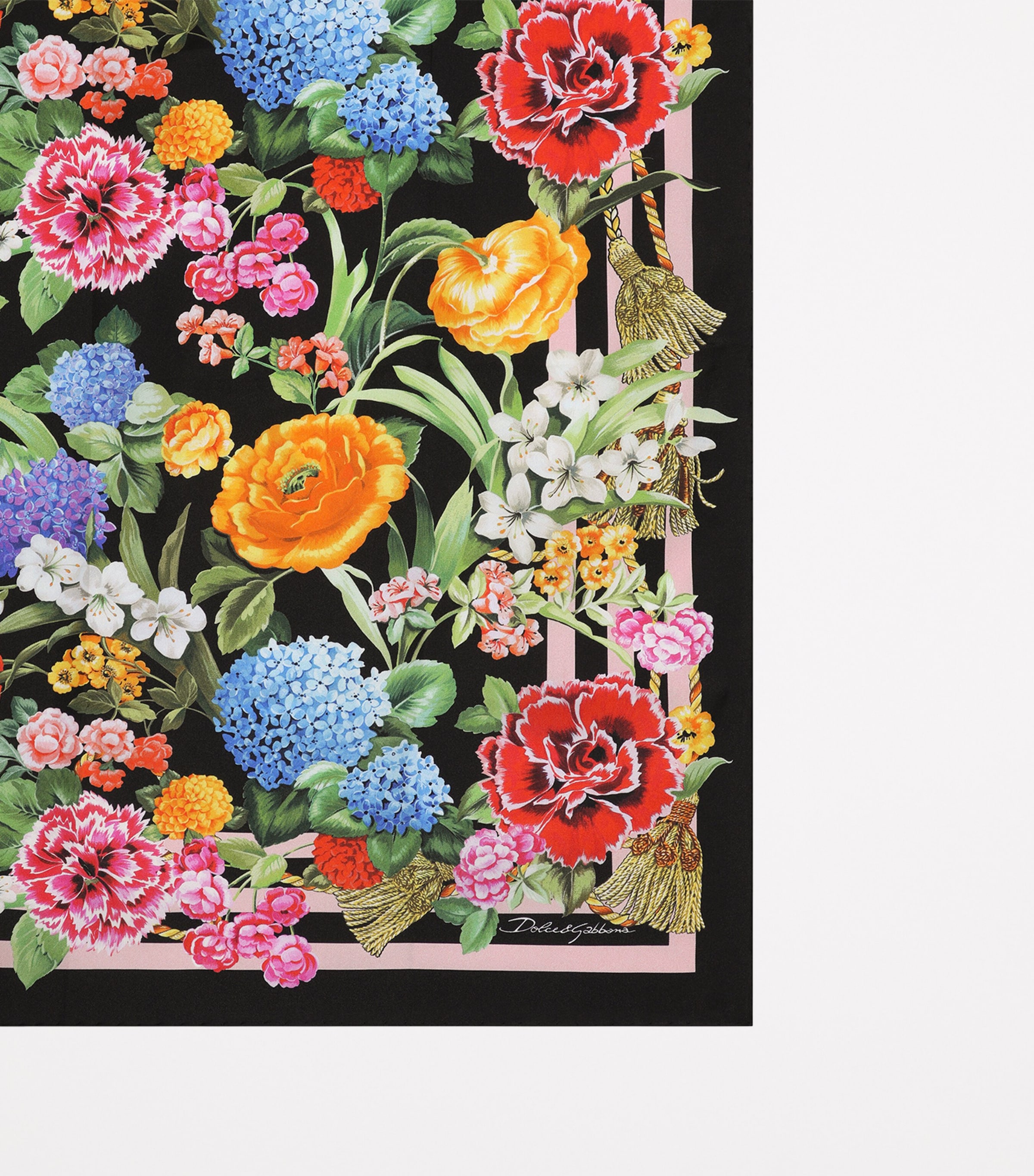 スカーフ Dolce & Gabbana Floral Print Silk Foulard Printのウィメンズ Floral-print silk twill foulard (50x50