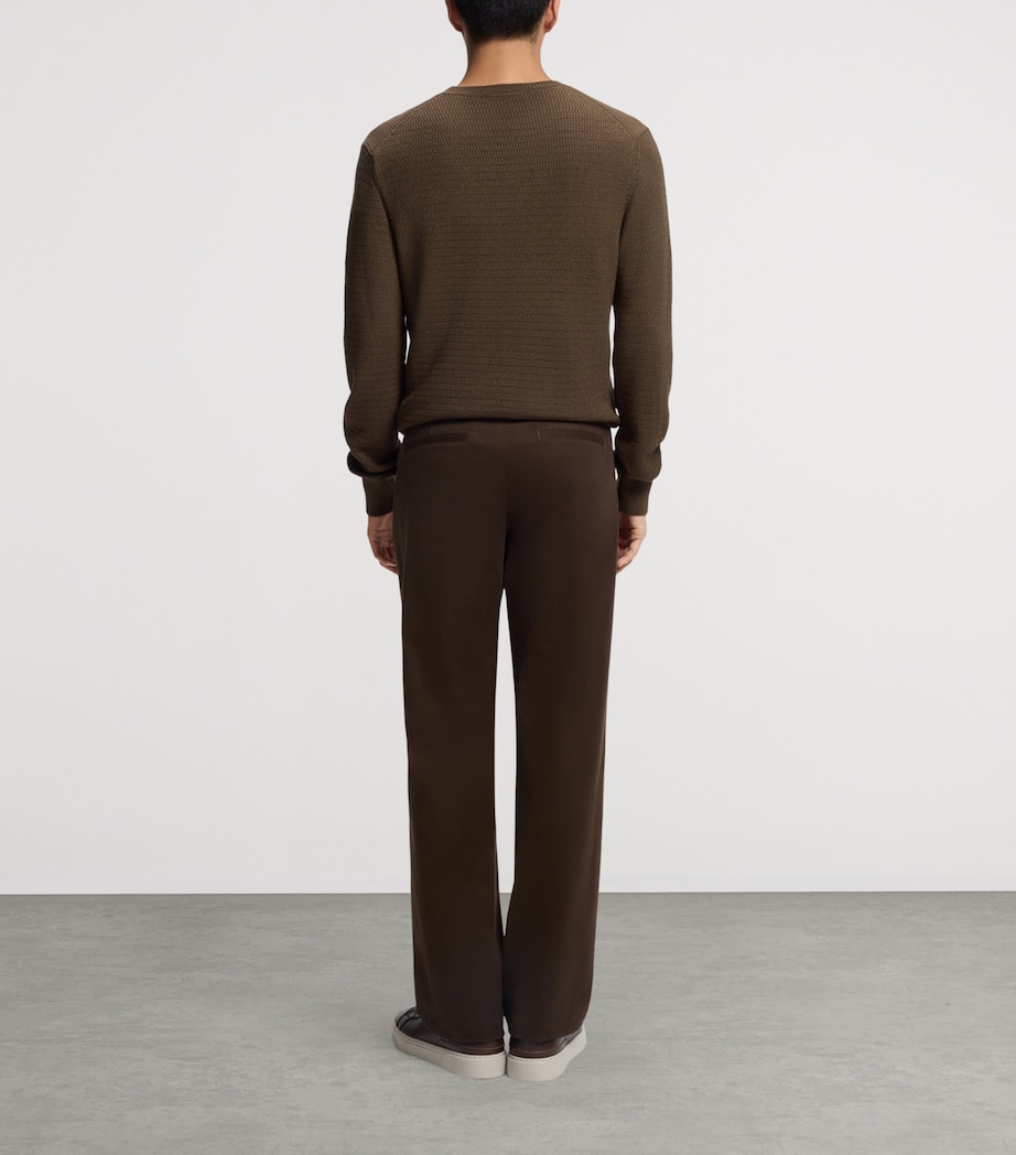 BOSS Mens Virgin Wool-Silk Sweater Image 3