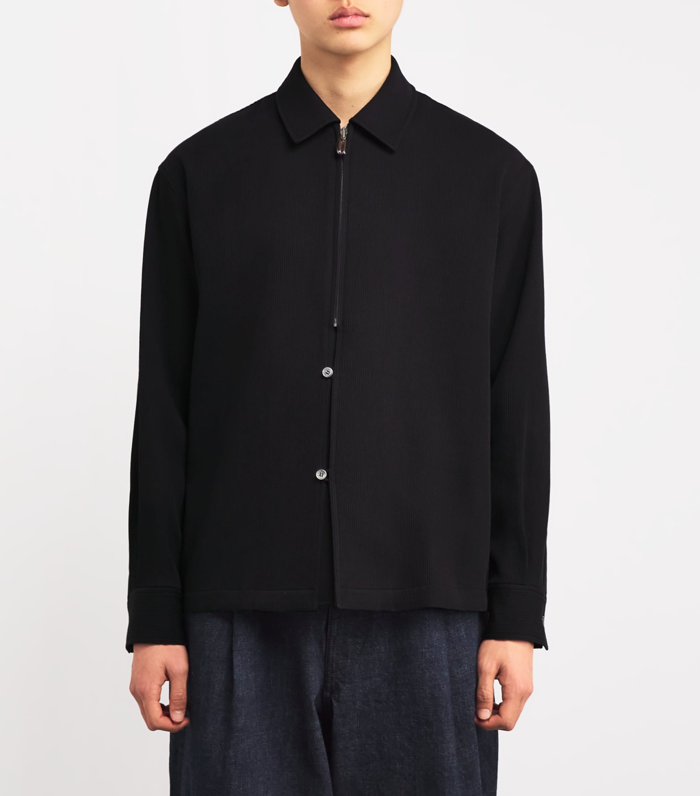 Le 17 Septembre Mens Cotton Jacket Black Image 3