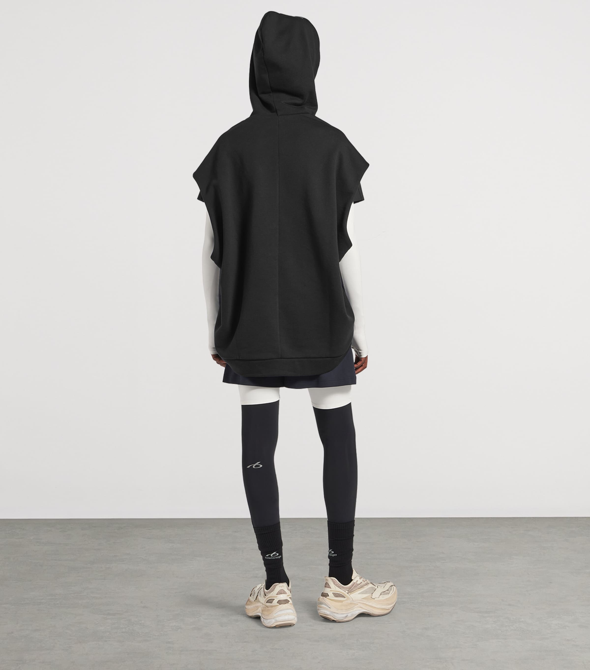 Balenciaga Mens Cotton Sleeveless Hoodie Image 3