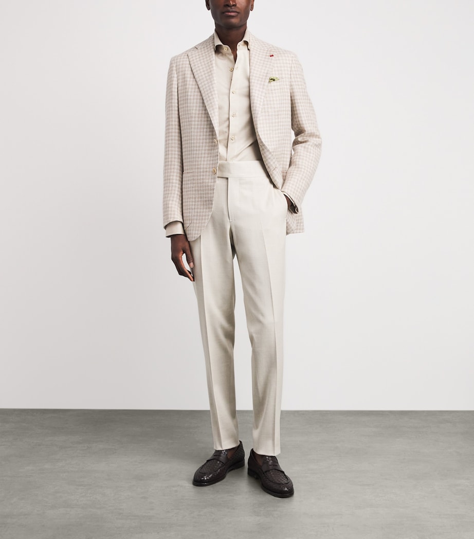 Isaia Mens Cotton Jersey Shirt Image 2