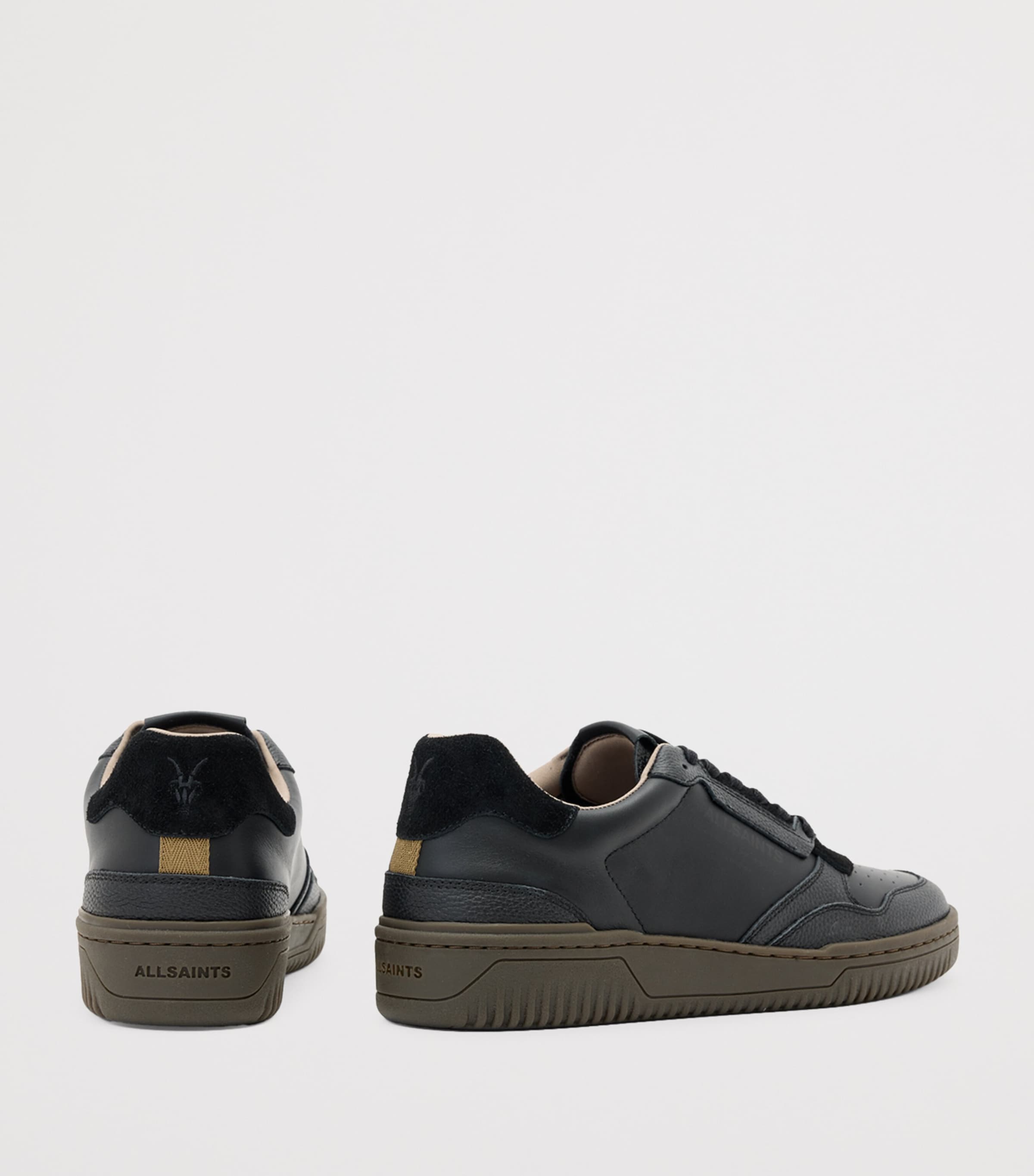 Leather Regan Sneakers BLACK/GUM Image 2