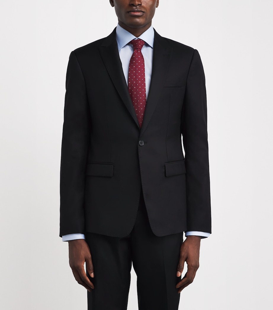 Emporio Armani Mens Wool Single-Breasted Blazer Image 3