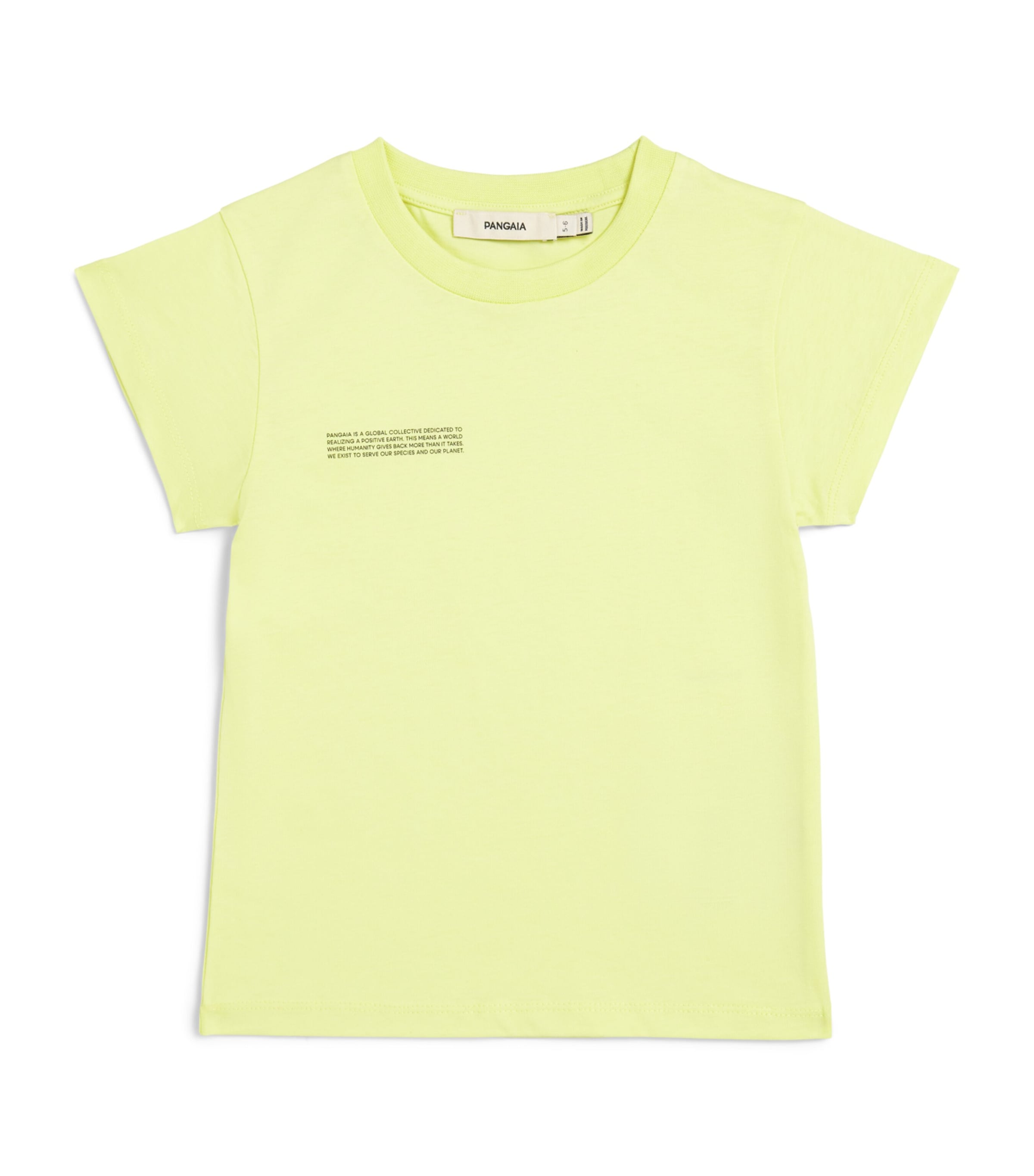Pangaia Kids Organic Cotton T-Shirt (3-12 Years) Lime Image 1