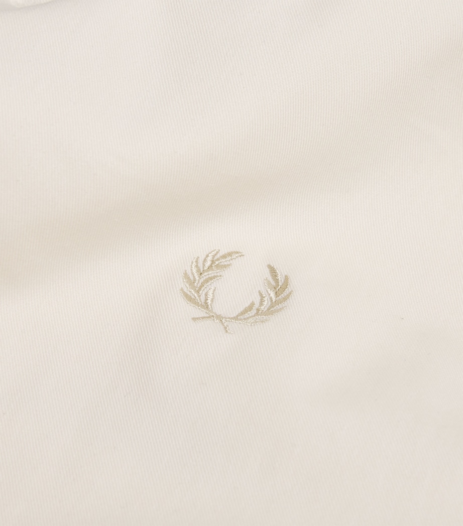 Cotton-Blend Twill Tennis Bomber Jacket 560-ECRU Image 4