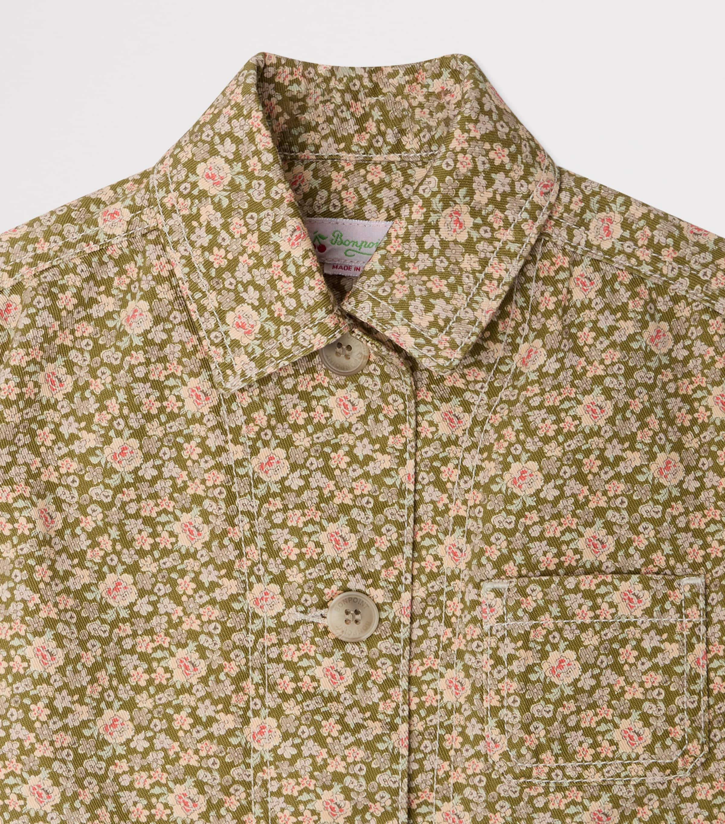 Floral Linda Denim Jacket (10-14 Years) FL OLIVE Image 3