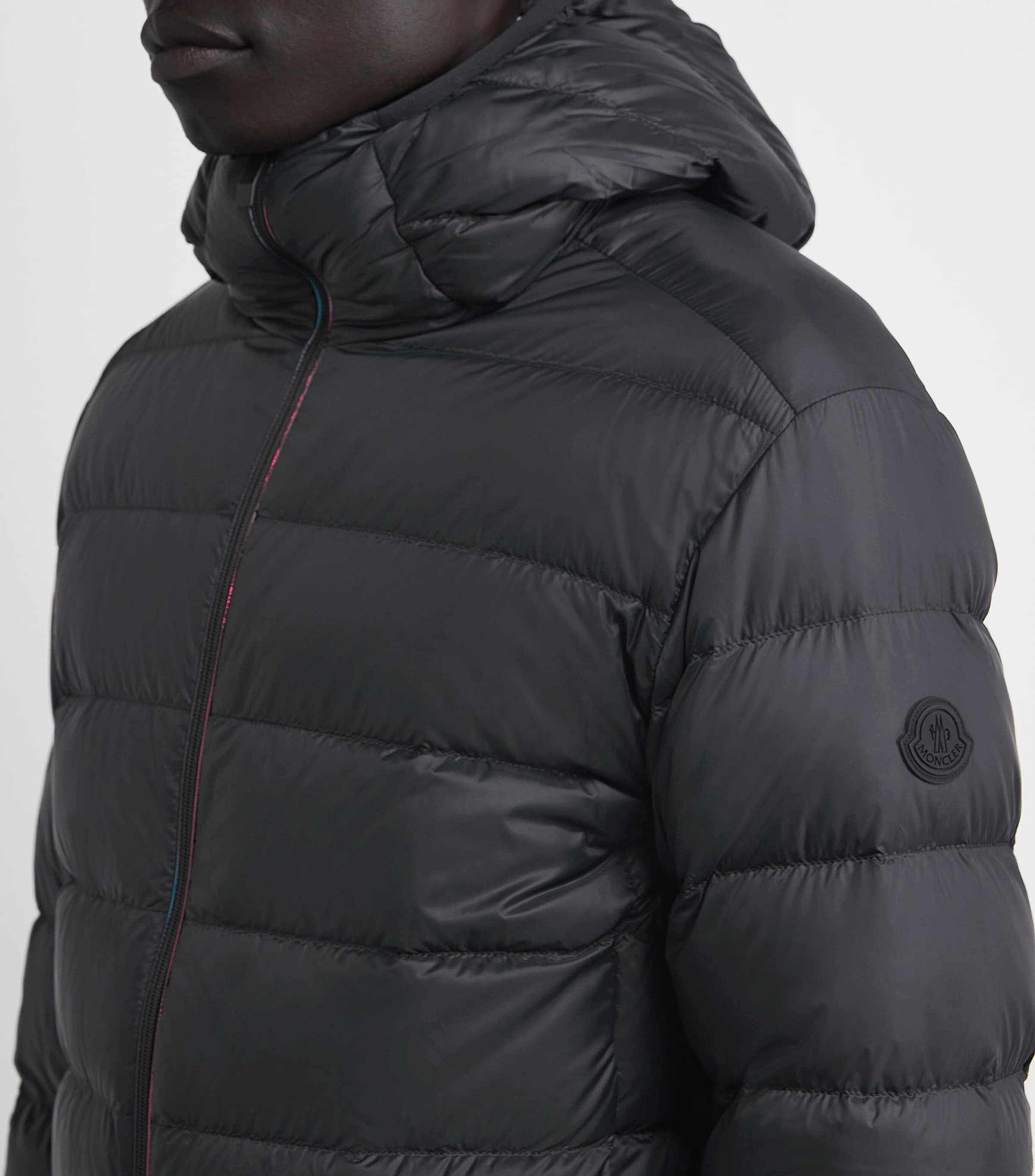 Moncler Black Quilted Erdon Jacket | Harrods UK