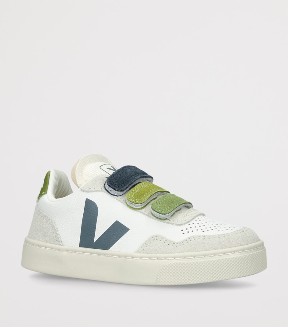 Leather V-90 Sneakers GREEN COMB Image 3