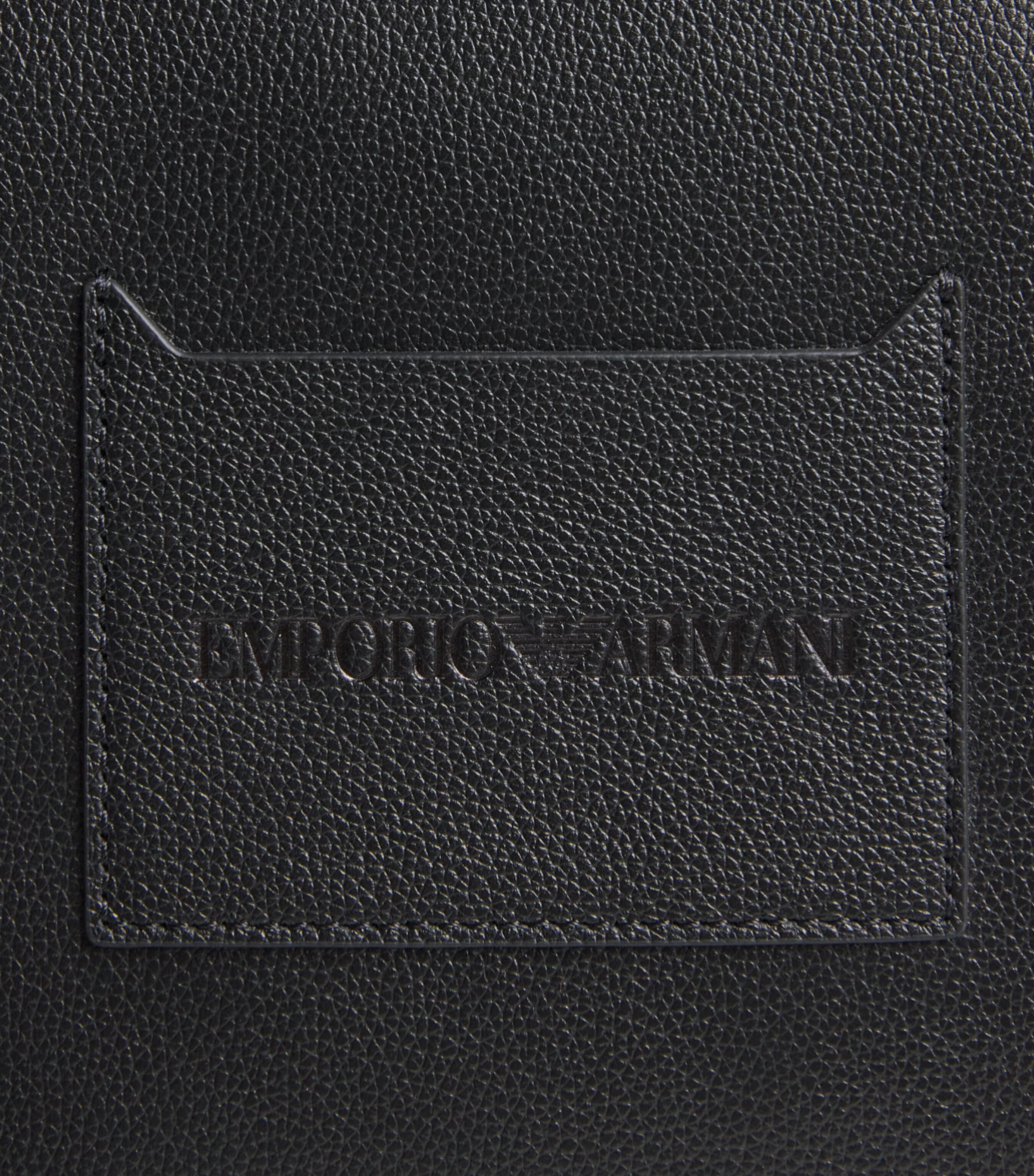Emporio Armani Leather Logo Briefcase Image 6