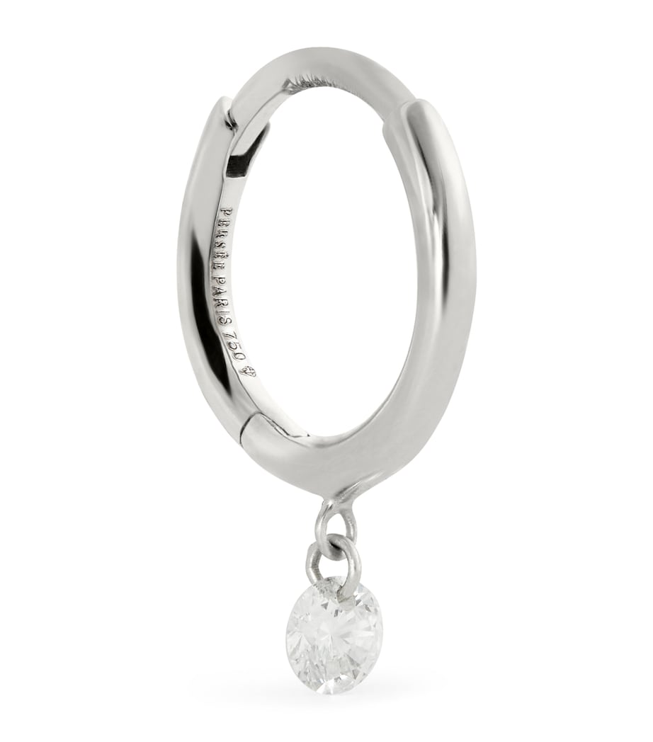 White Gold and Diamond Danaé Single Earring WHITE GOLD Image 1