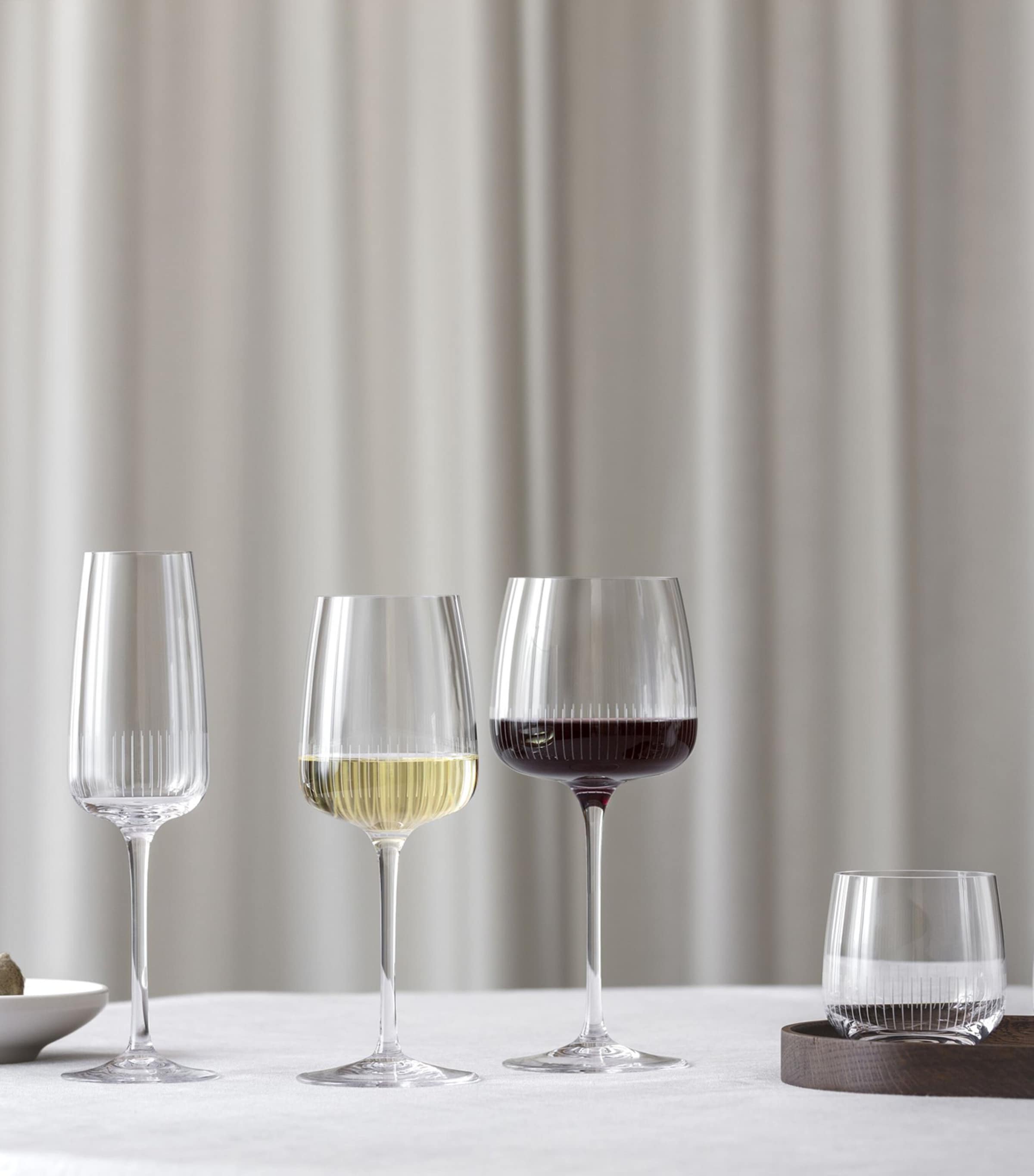 Set of 4 Crystal Afina Champagne Glasses (120ml) CLEAR Image 4