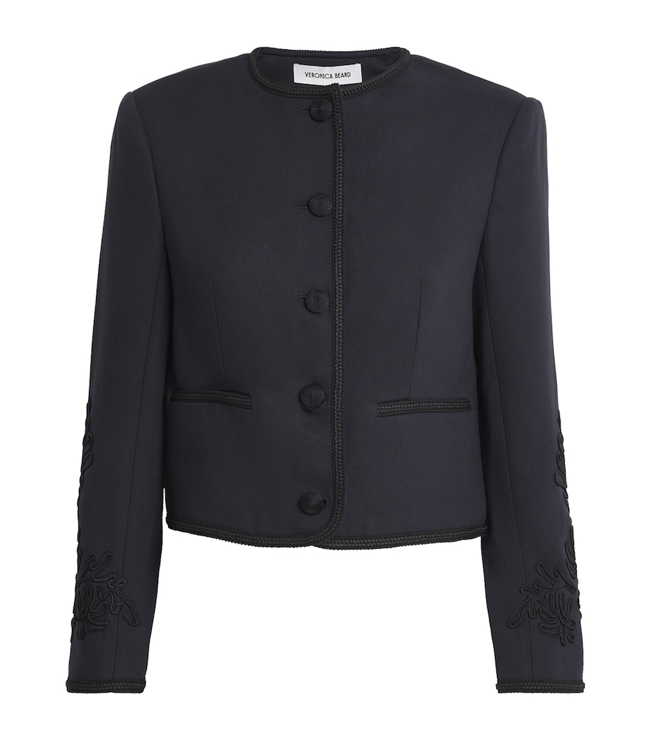Embroidered Latrell Jacket NAVY Image 1