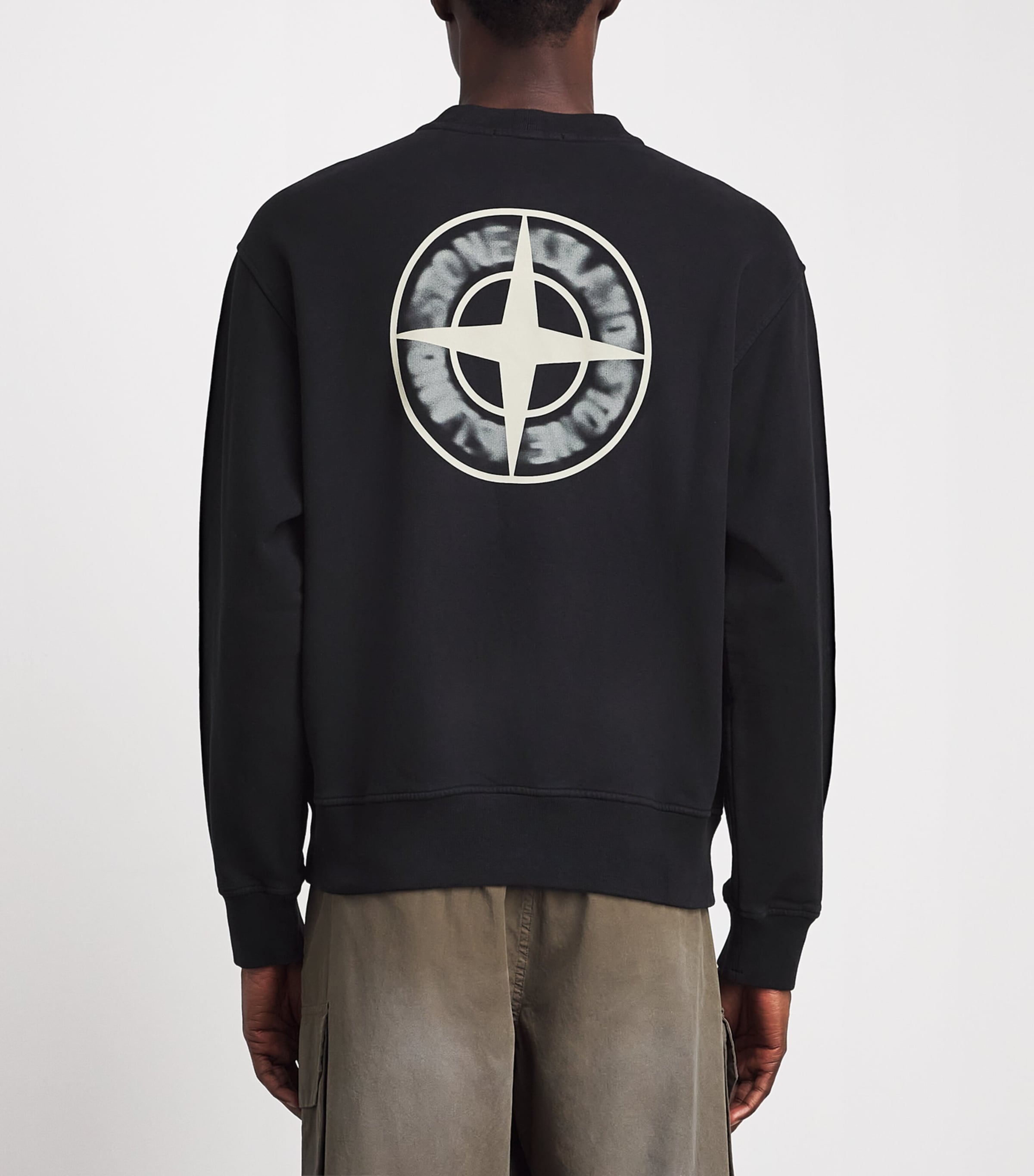 Stone Island Mens Oversized Desert Print Sweatshirt Image 5