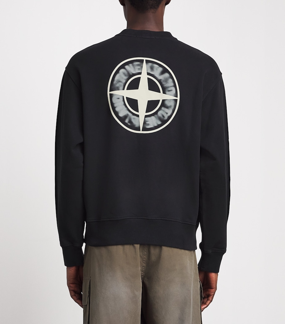 Stone Island Mens Oversized Desert Print Sweatshirt Image 5