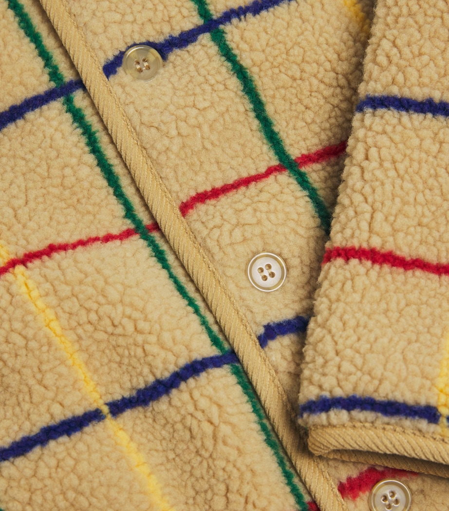 Stripe Fleece Jacket (2-13 Years) 251BEIGE Image 3