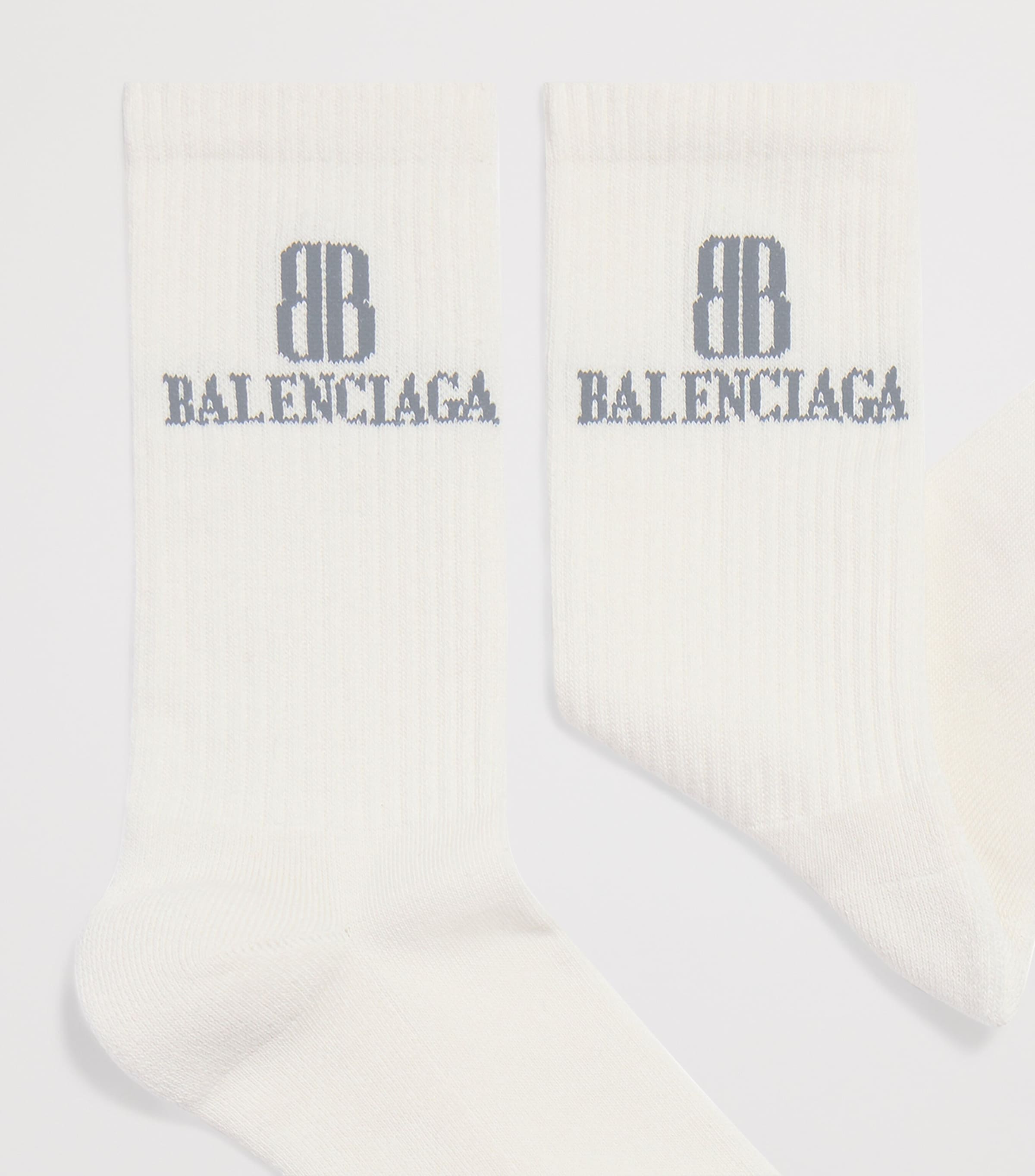 Cotton-Blend Logo Socks 9160 Image 2
