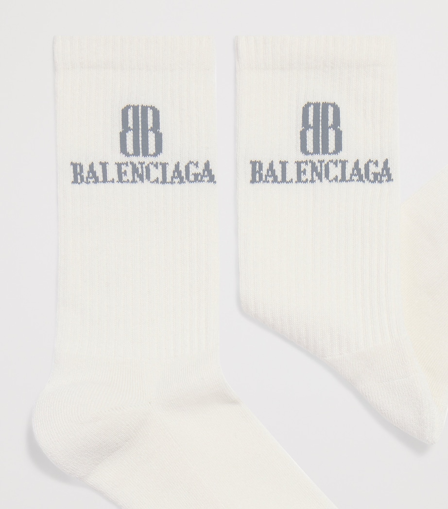 Cotton-Blend Logo Socks 9160 Image 2