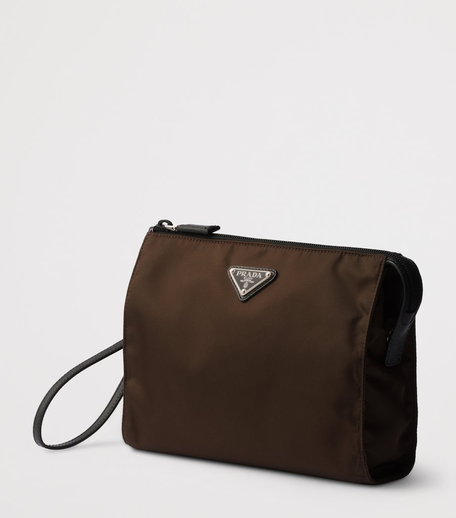 Prada Re-Nylon and Leather Pouch Image 2
