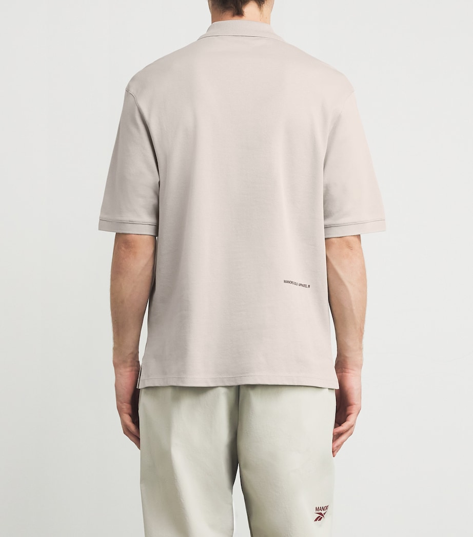 x Reebok Cotton Polo Shirt BEIGE Image 4
