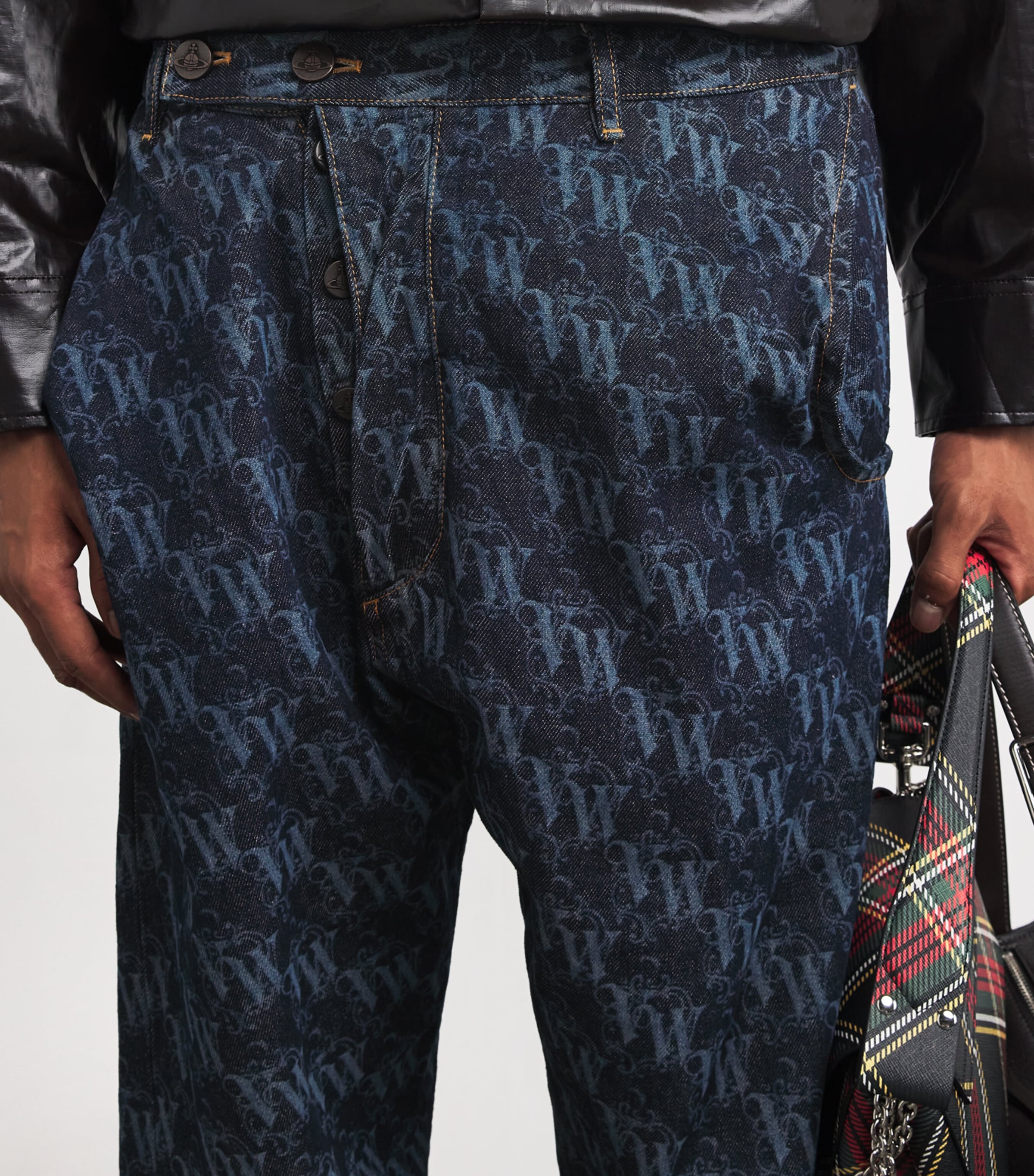 Organic Denim Drunken Logo Jeans K310 FRAME Image 6