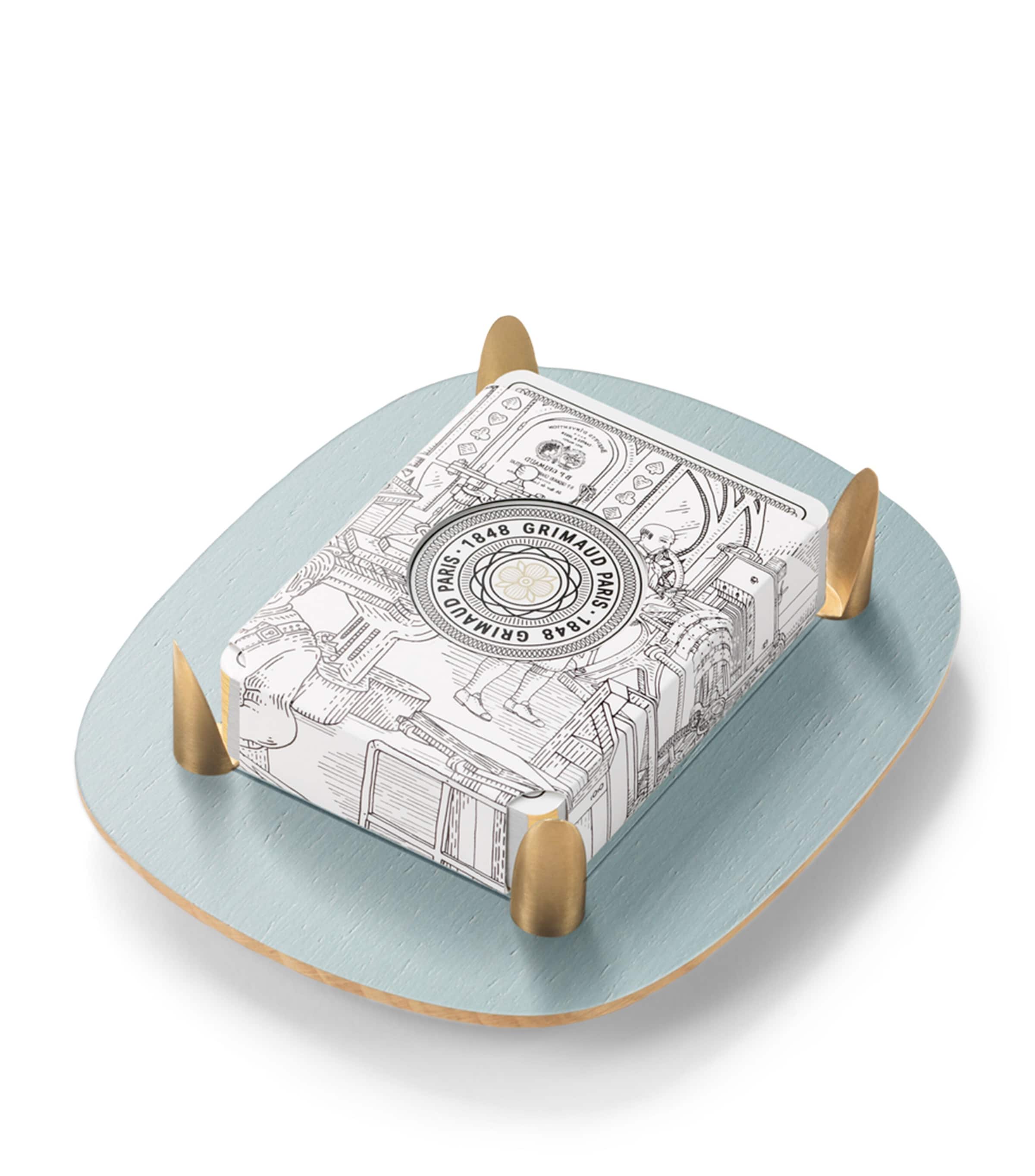 Coffee Table Tray and Cards Set OAK Image 2