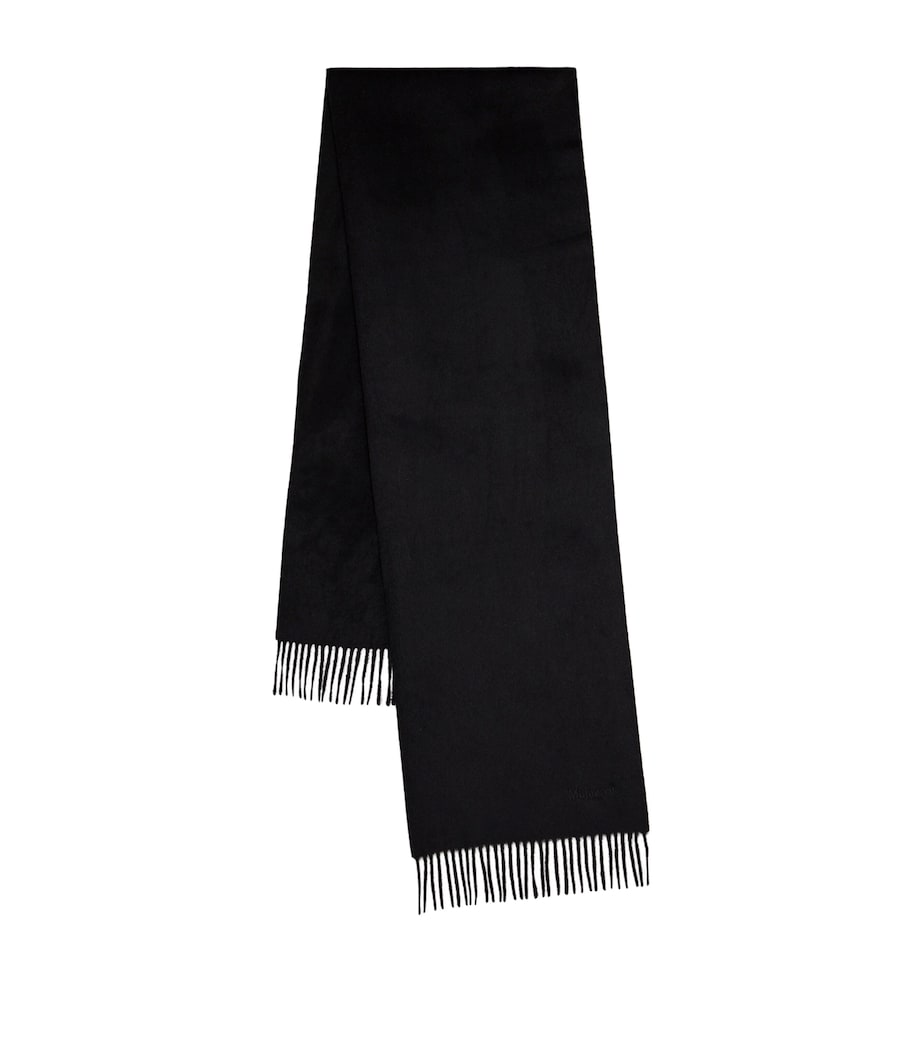 Mulberry Small Merino Wool Scarf Black Image 1