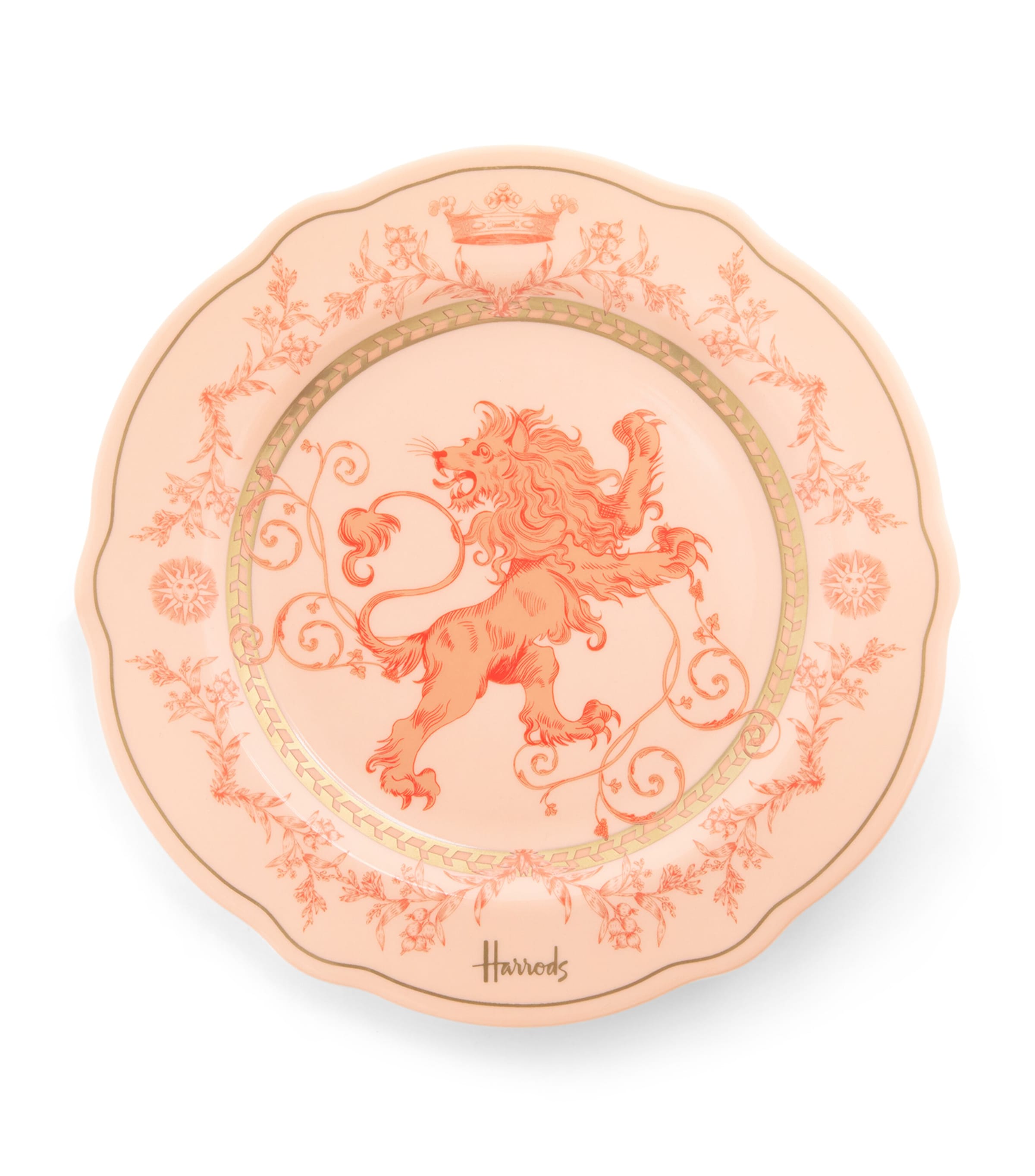 Fine China Menagerie Plate (20.5cm) ORANGE Image 1