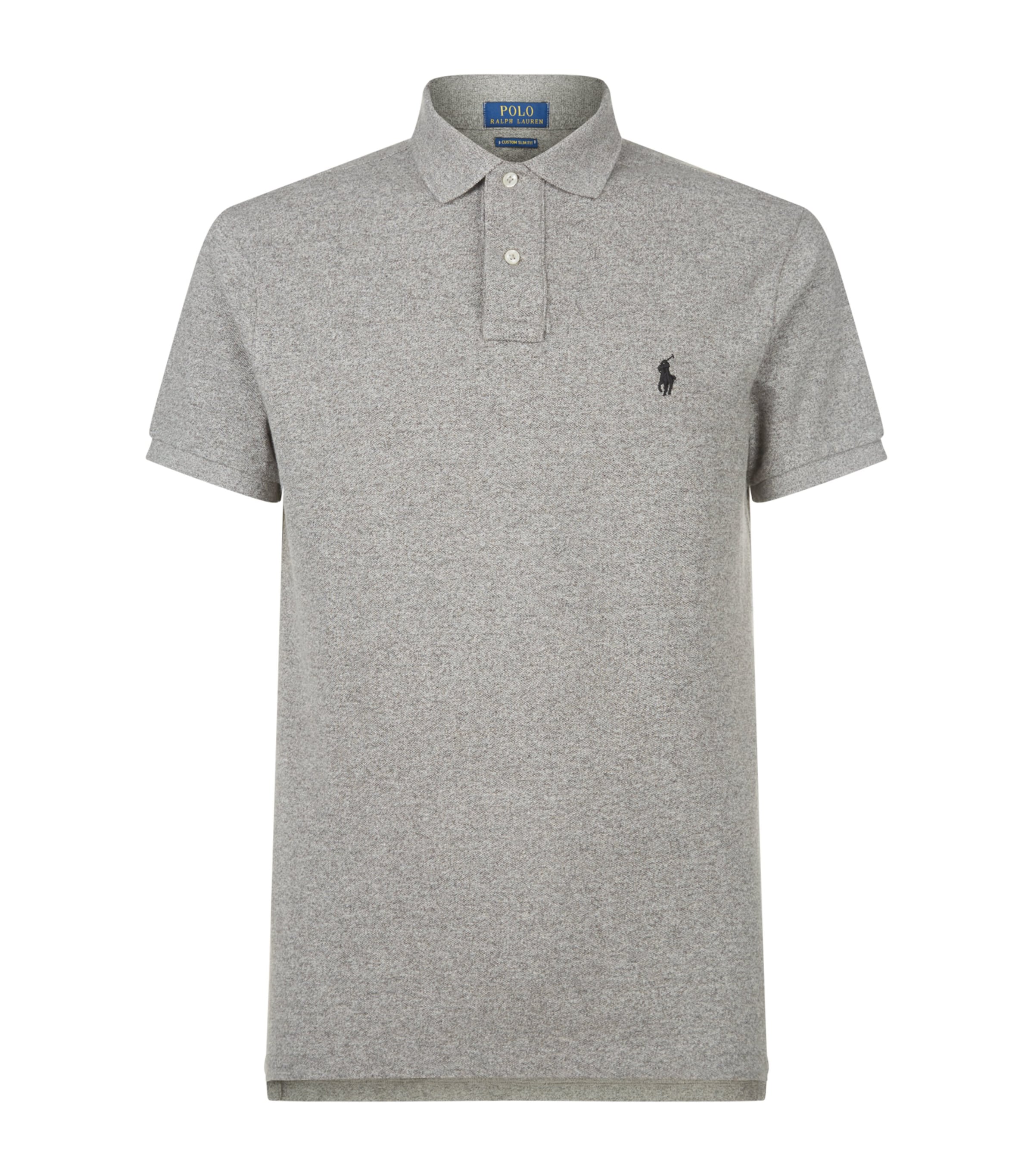 Polo Ralph Lauren Grey Polo Shirt With Pony Detail On The Front
