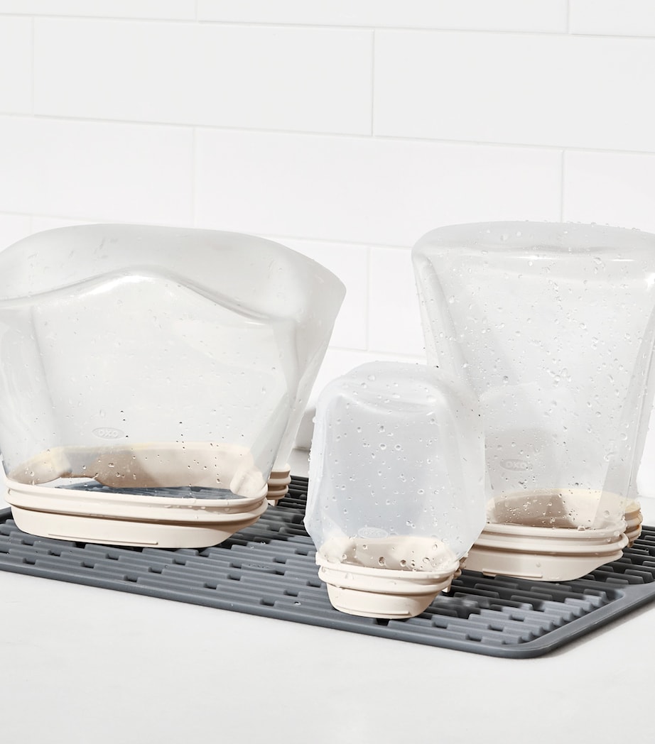 Silicone Reusable Bag (1.8L) CLEAR/WHTE Image 3