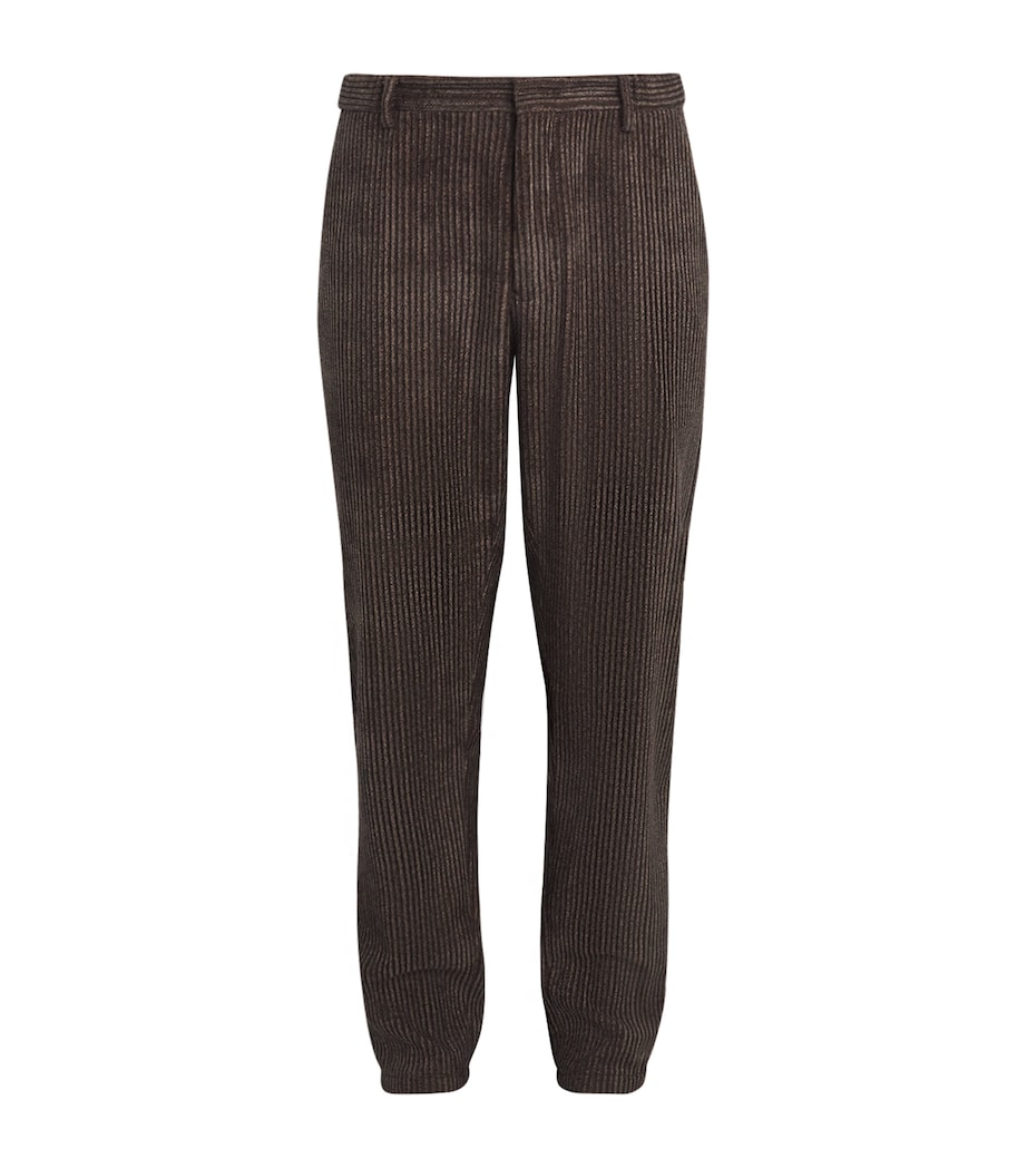 Corduroy Herringbone Print Trousers P6005 Image 1