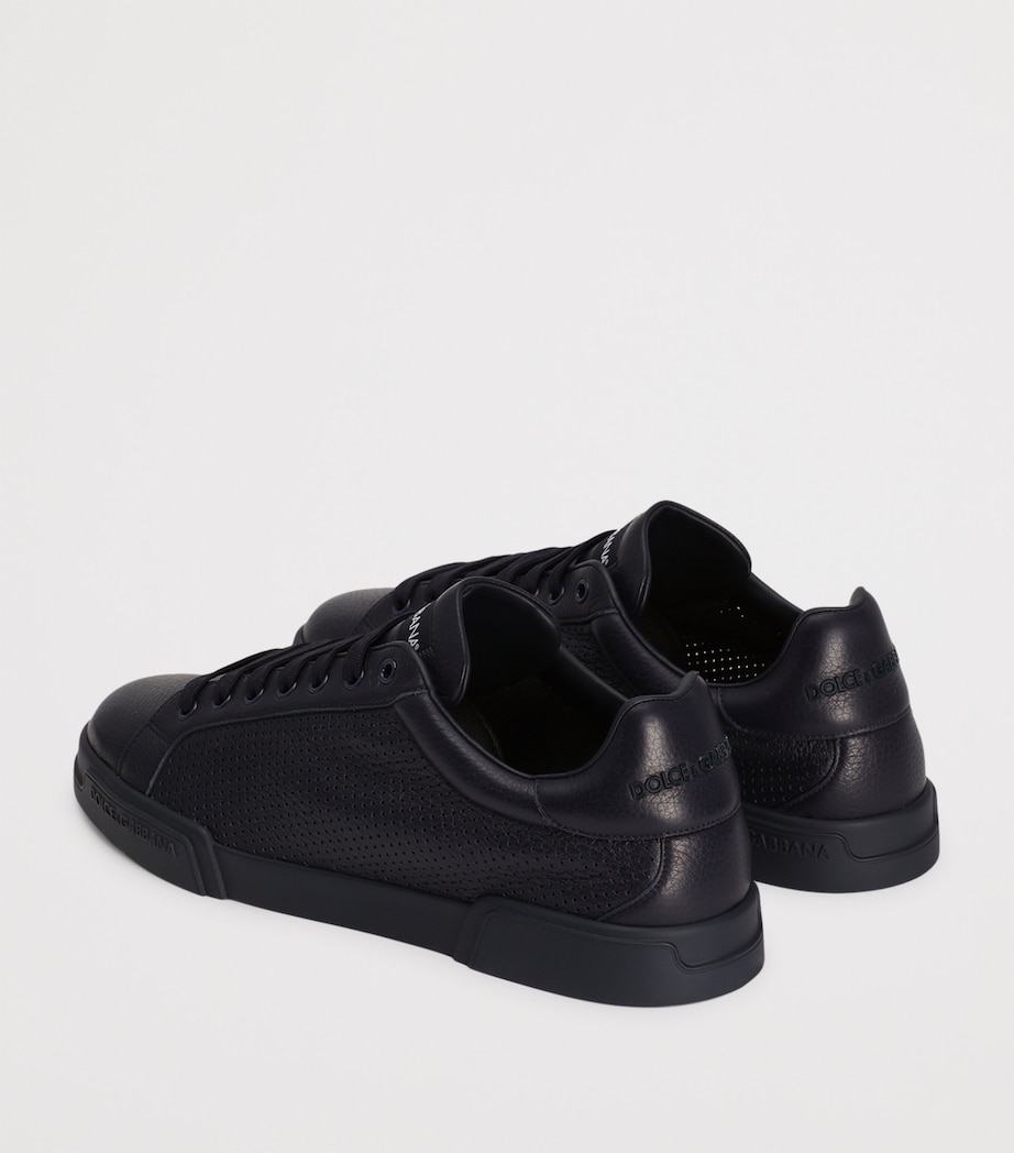 Leather Portofino Sneakers 8H610-BLUE Image 3