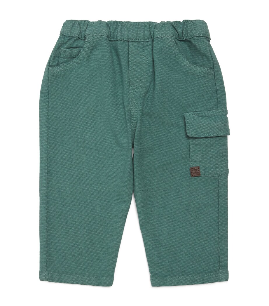 Tartine et Chocolat Cotton Cargo Trousers (3 Months-4 Years) Image 1