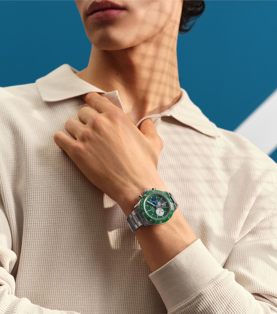 Stainless Steel Chronomaster Sport Watch 41mm GREEN Image 3