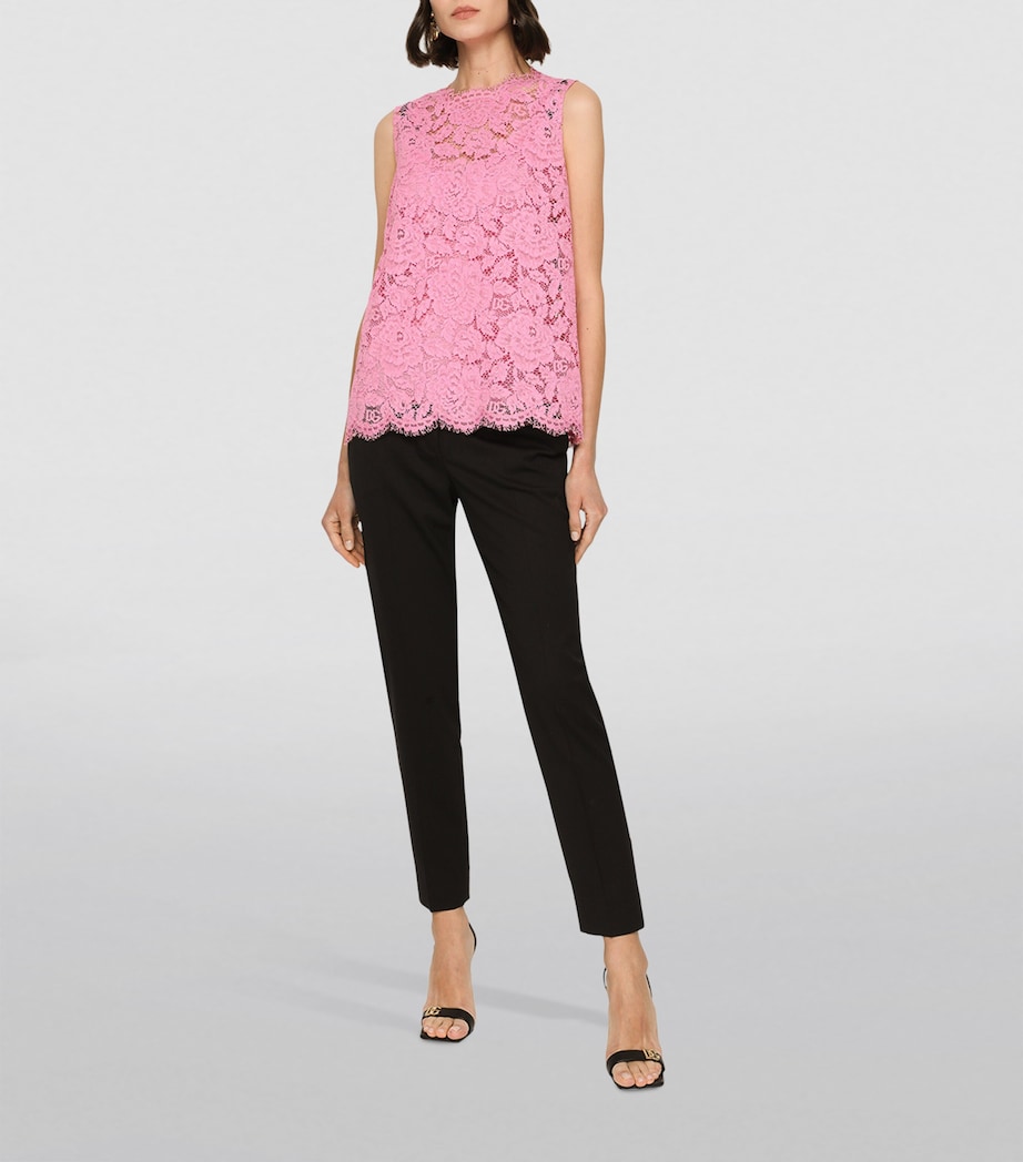 Gabardine Trousers N0000-BLACK Image 2