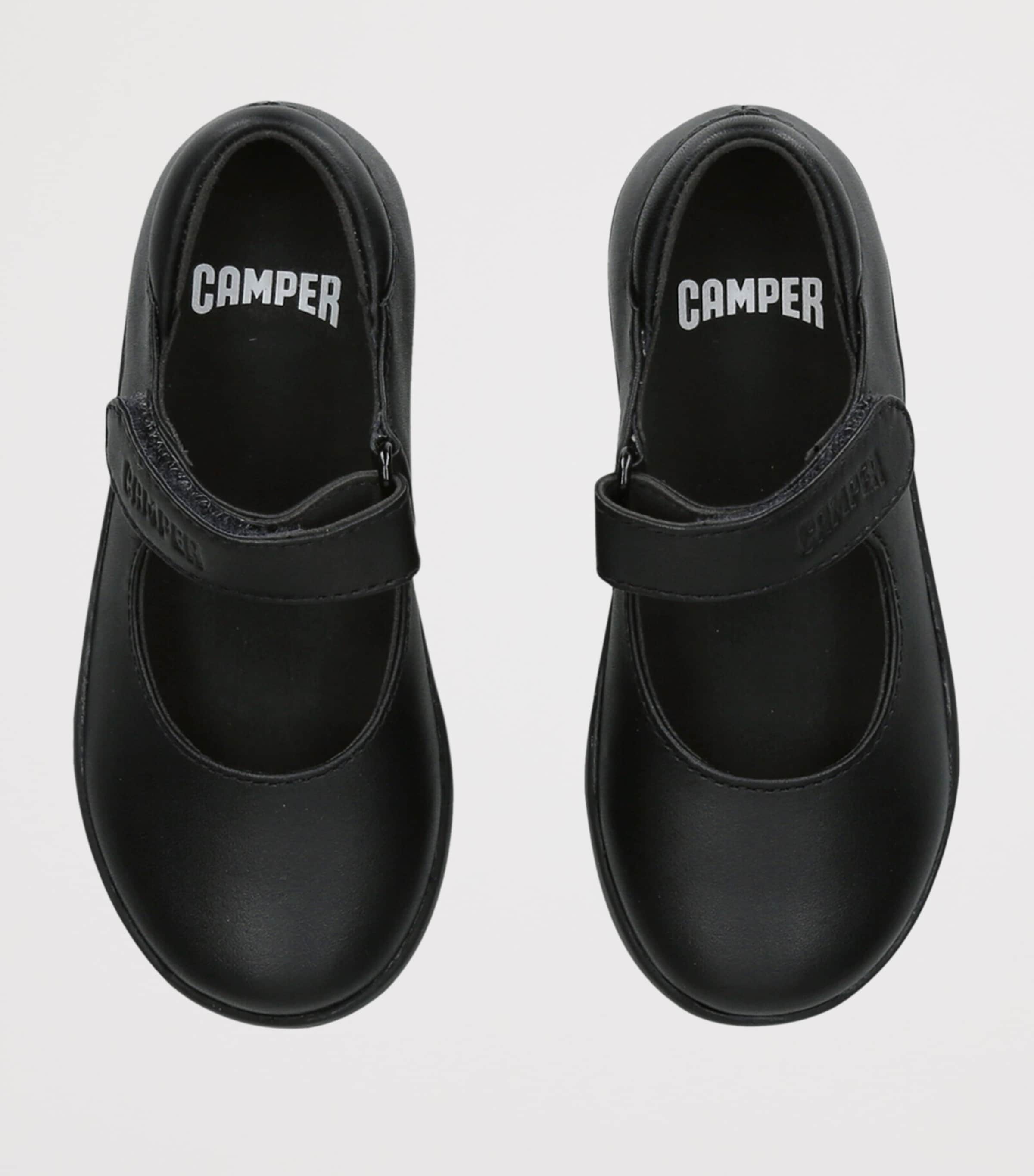 Camper Leather Spiral Comet Mary Janes Black Image 3