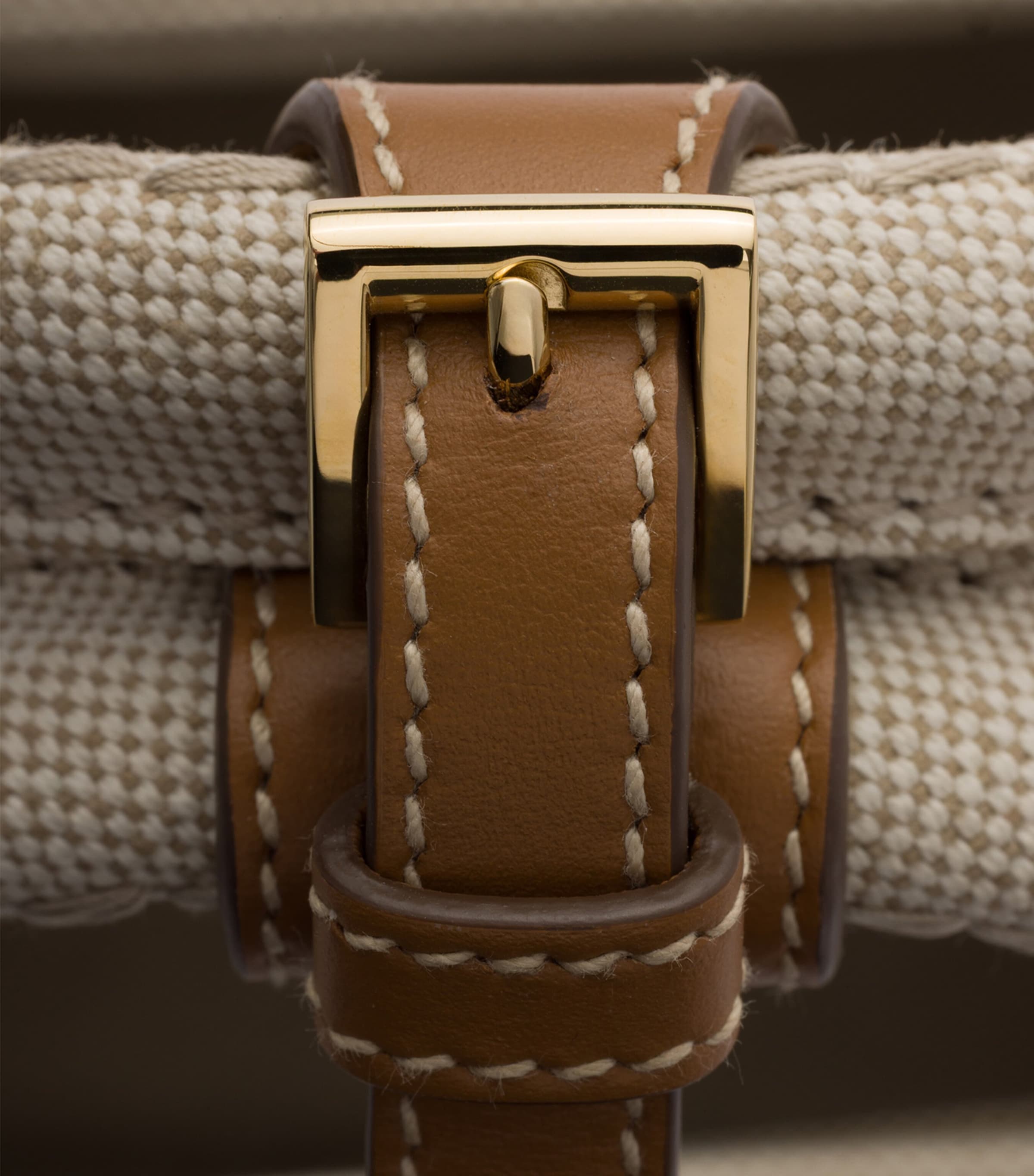 Prada Small Canvas Jardinière Top-Handle Bag Neutral Image 5
