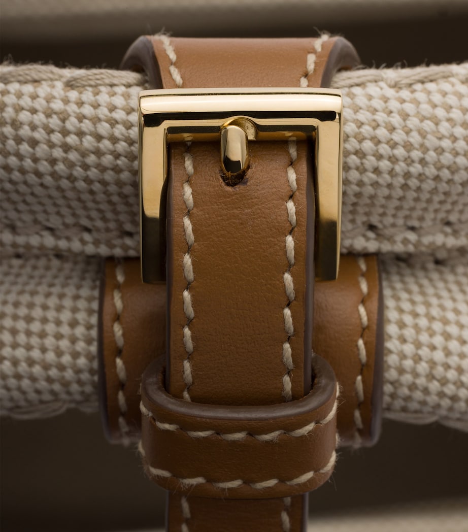 Prada Small Canvas Jardinière Top-Handle Bag Neutral Image 5