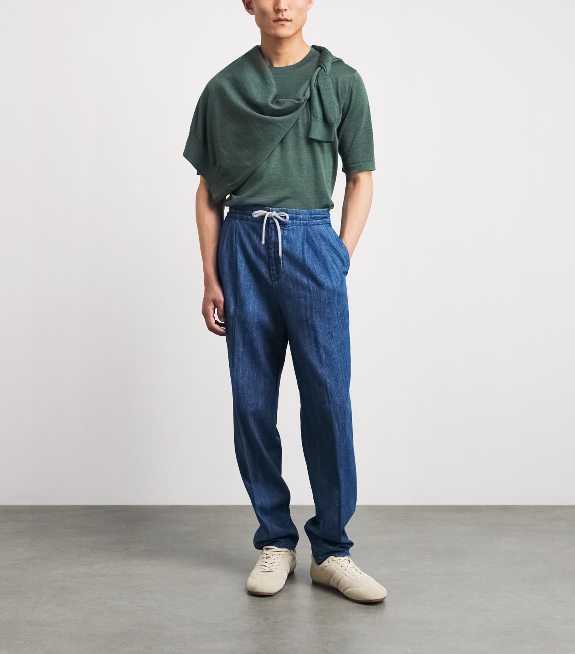 Fioroni Cashmere Mens Virgin Wool T-Shirt Image 2